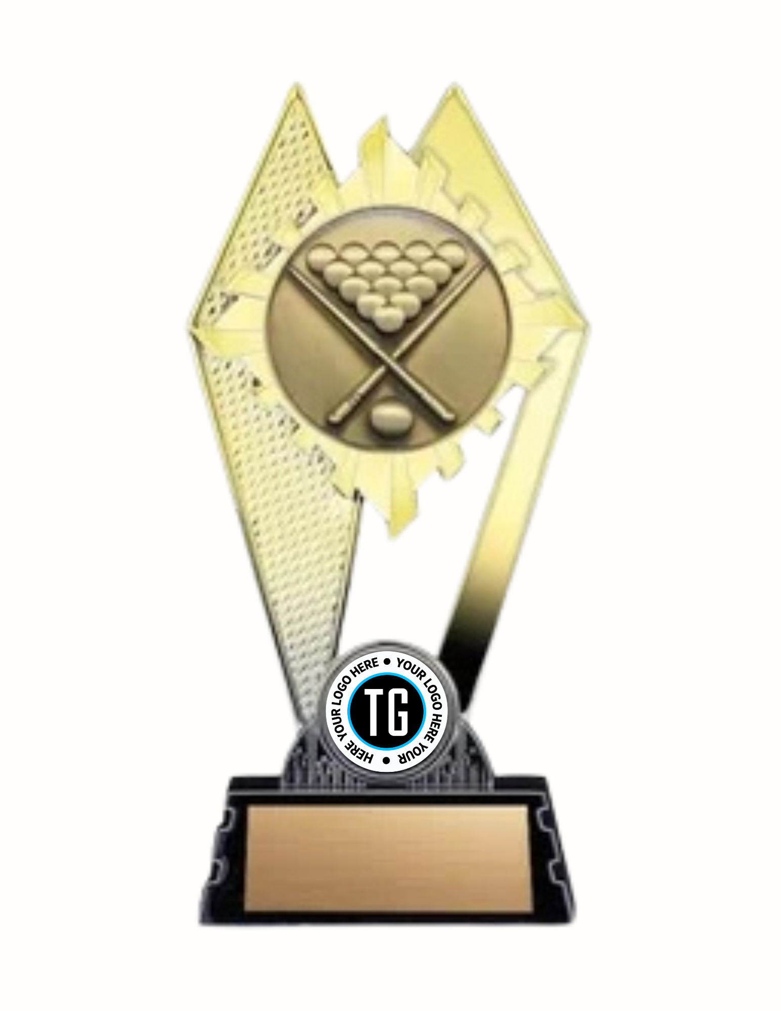 Citadel Billiards Trophy- 2 Finishes, 3 Sizes (Includes Engraving)