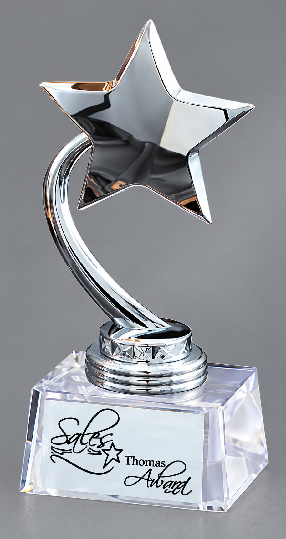 Arch Chrome Star Crystal Award
