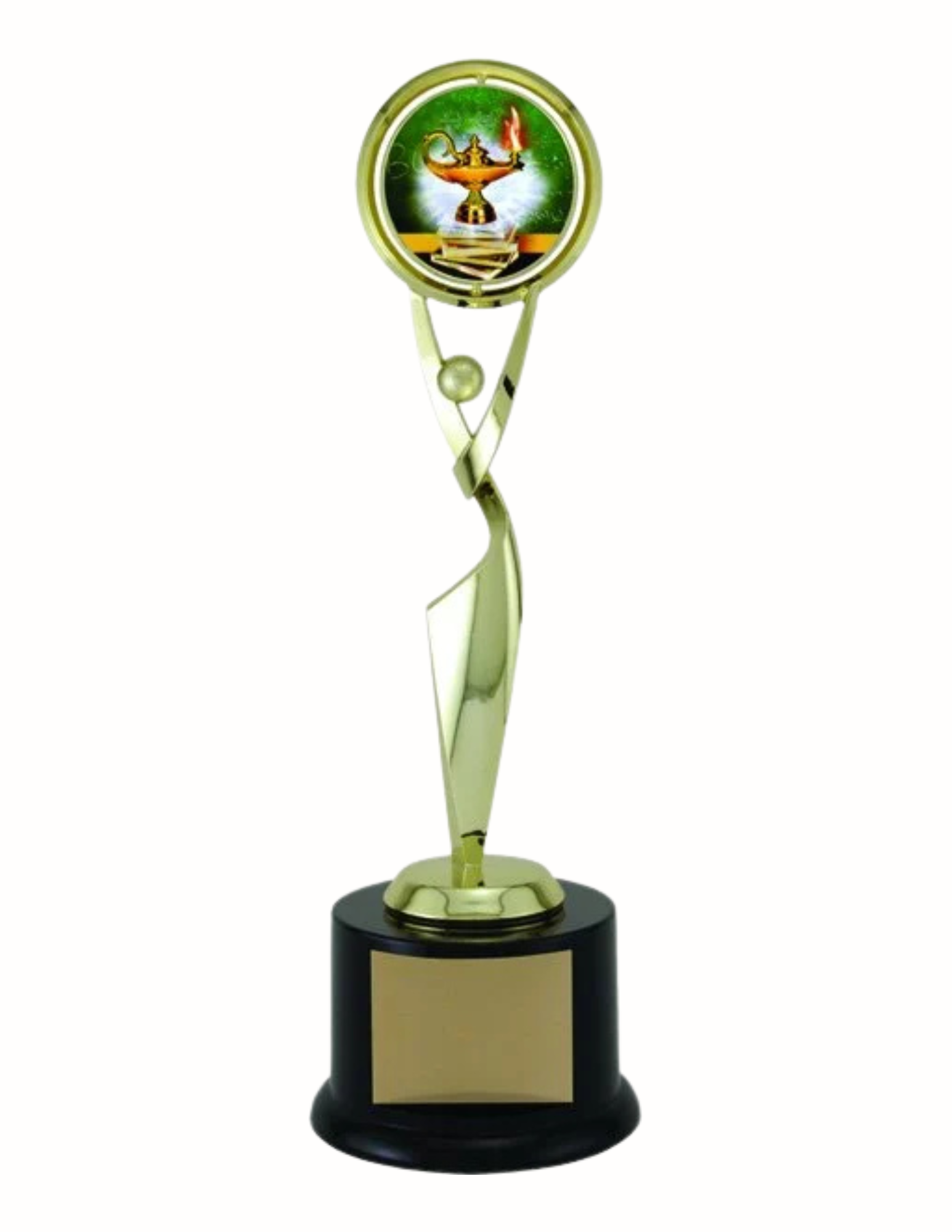 Reach for the Stars 2" Spinning Custom Insert Trophy 11.675"