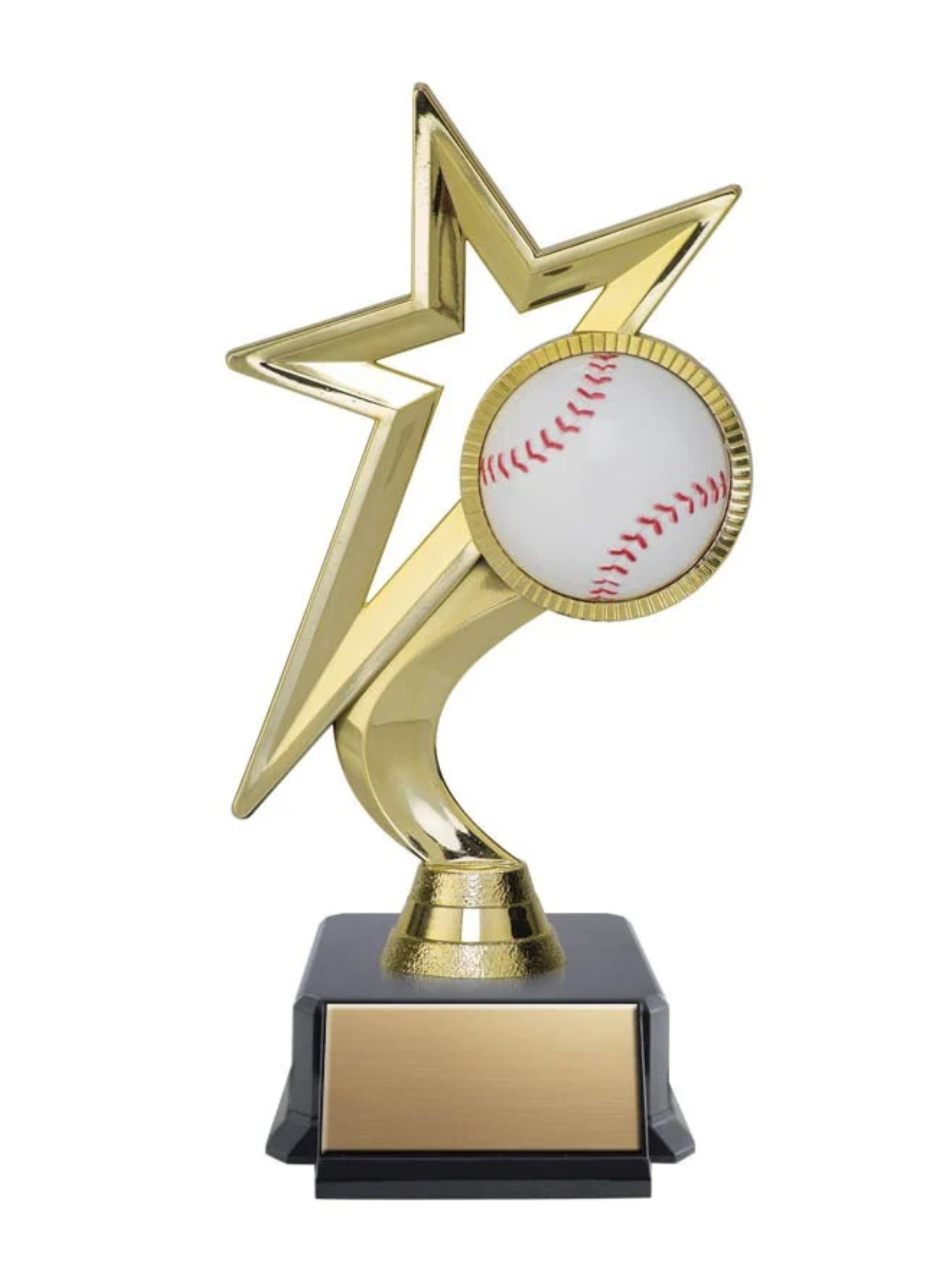 Gold Star Baseball Trophy