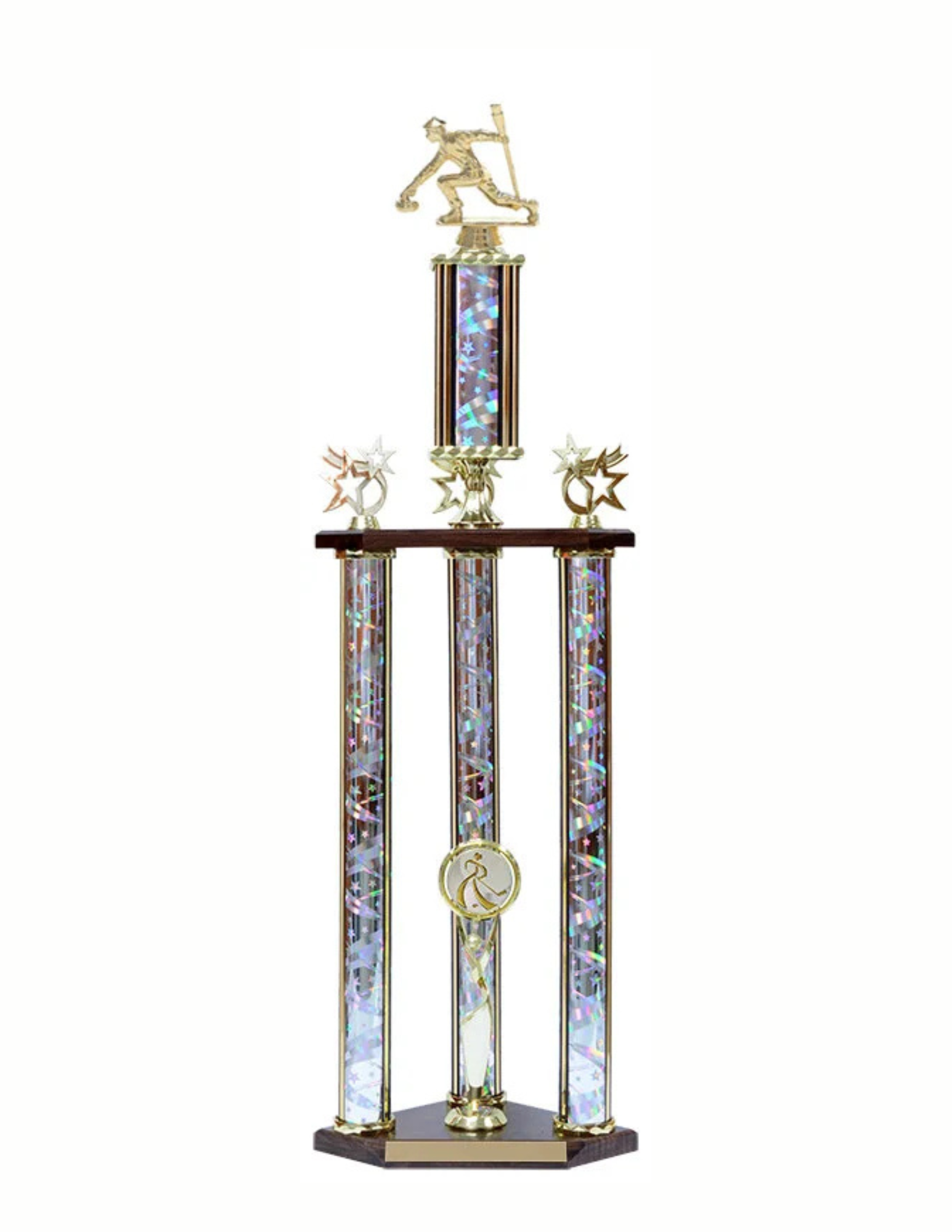 Silver Curling Trophy 30" (Includes Engraving)