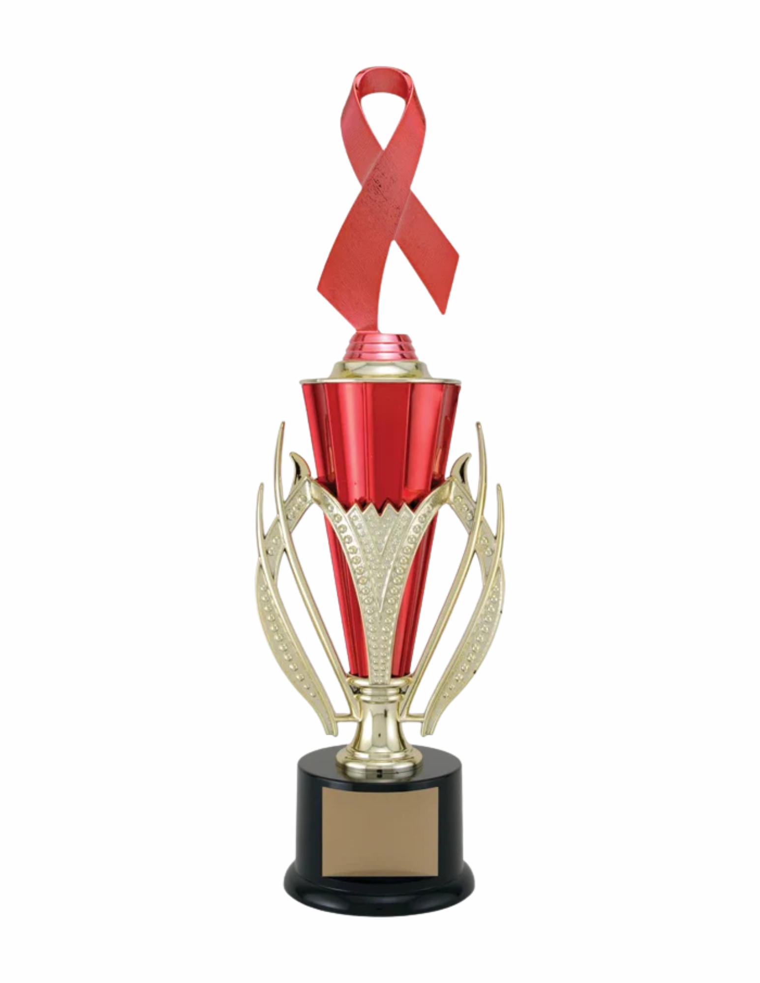 Awareness Trophy Red- 2 Sizes (Includes Engraving)