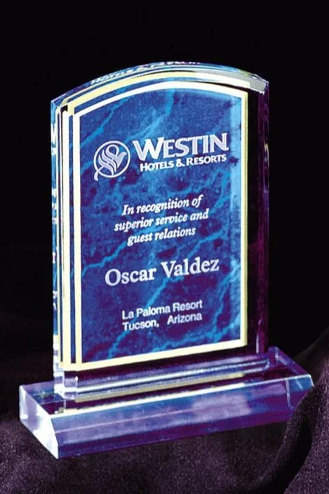 Tablet Marble Acrylic Award- 3 Colors (Includes Engraving)