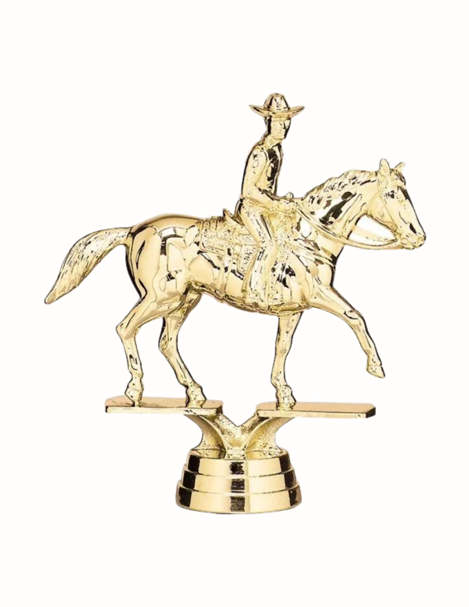 Western Horse w/Rider Trophy Topper 4.25" - Figure