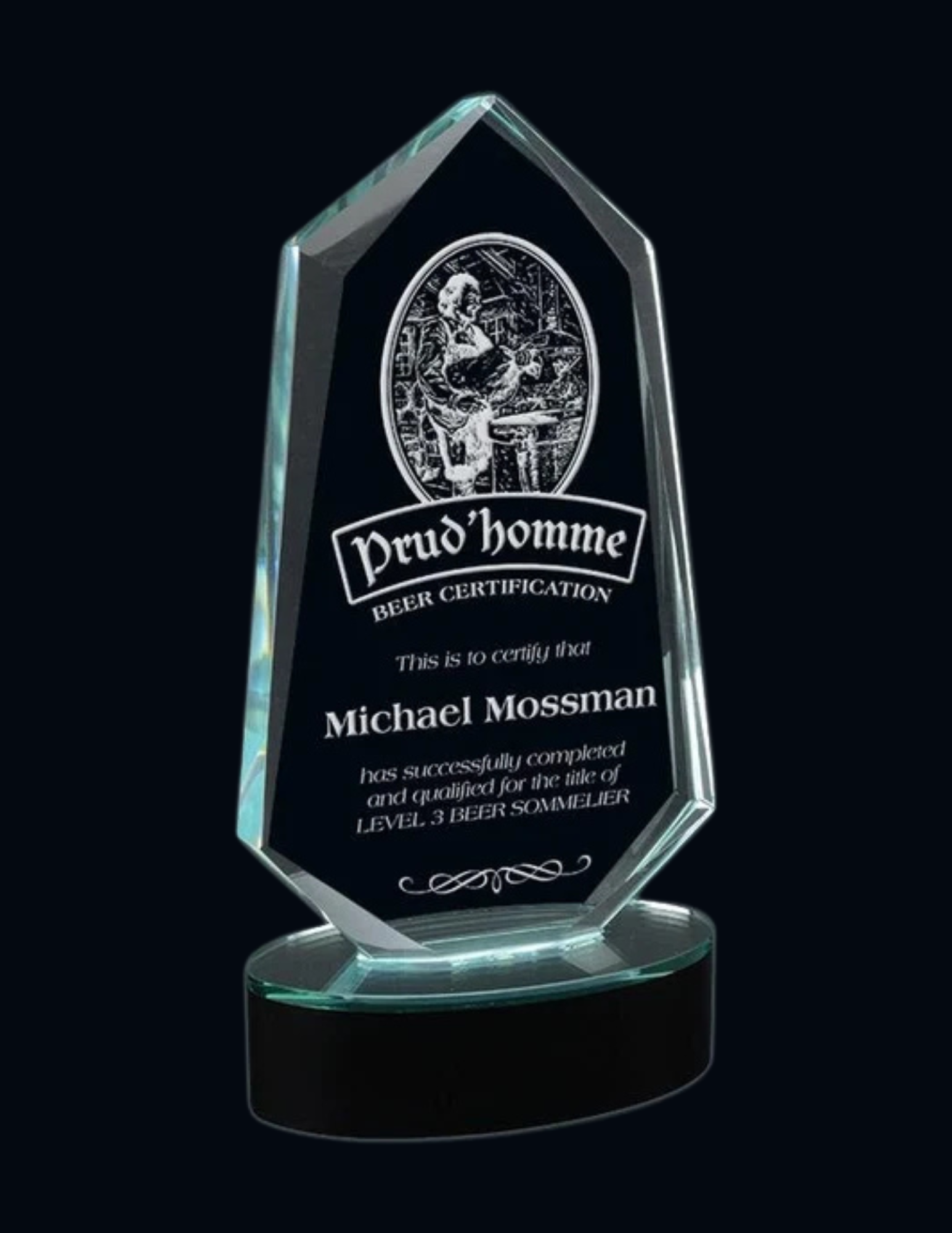 Freedom Crystal Award 9.25" (Includes Engraving)