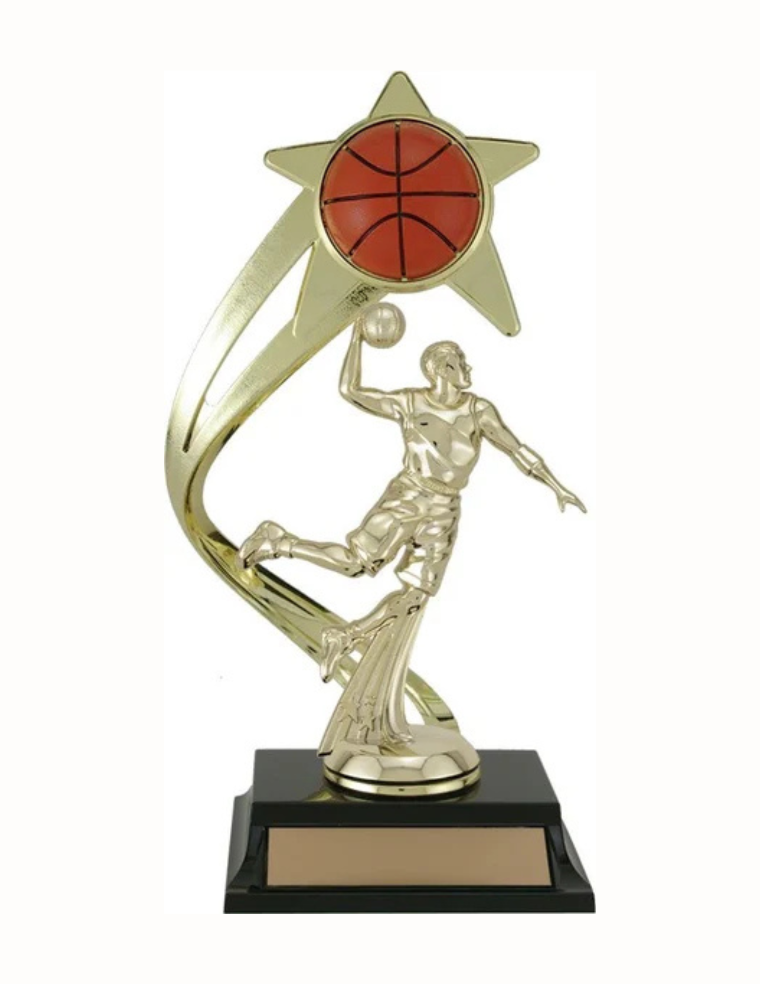 Shooting Star Basketball Trophy 10" (Includes Engraving)