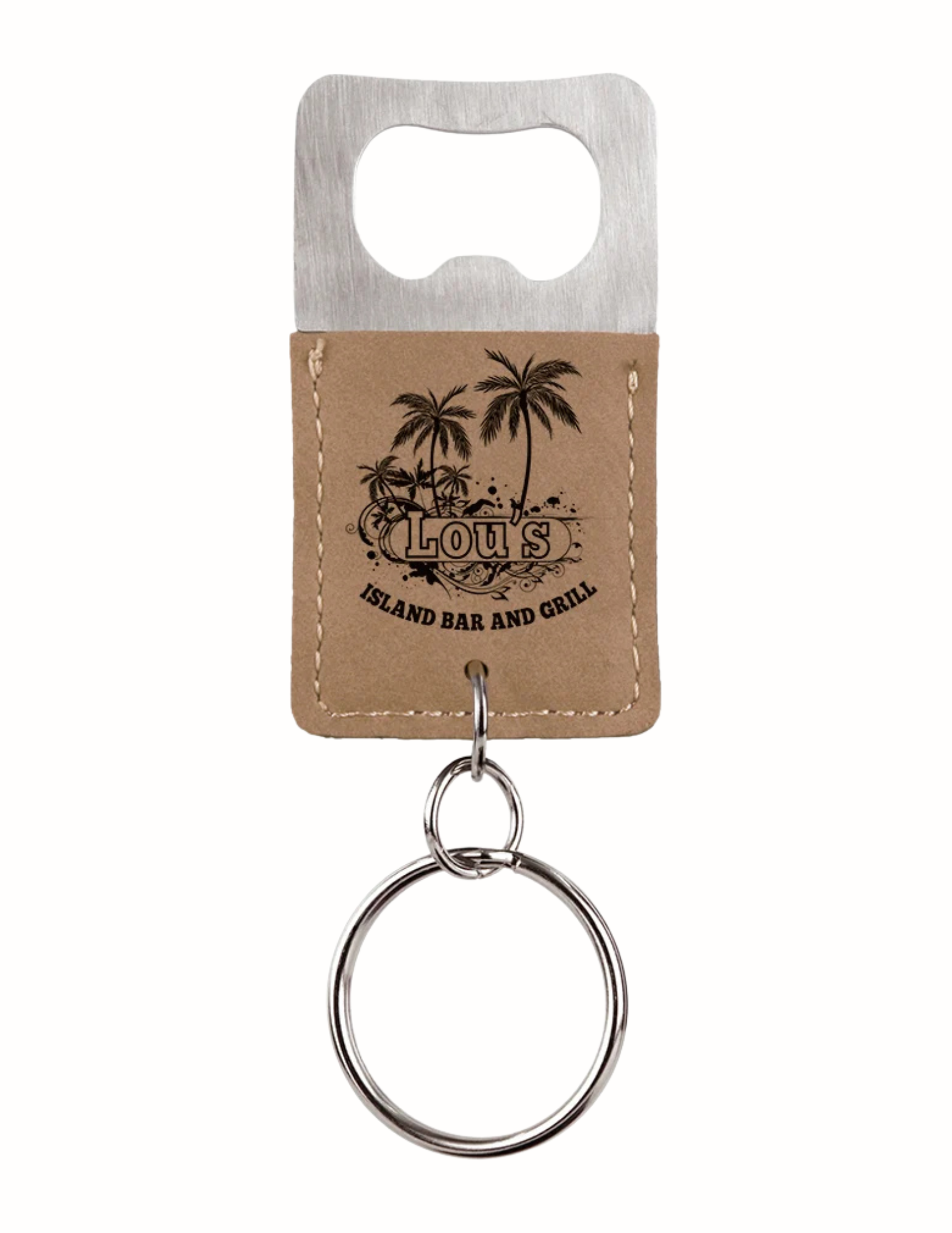 Rectangle Bottle Opener Keychain 2.75" x 1.5"- 6 Colours (Includes Engraving)