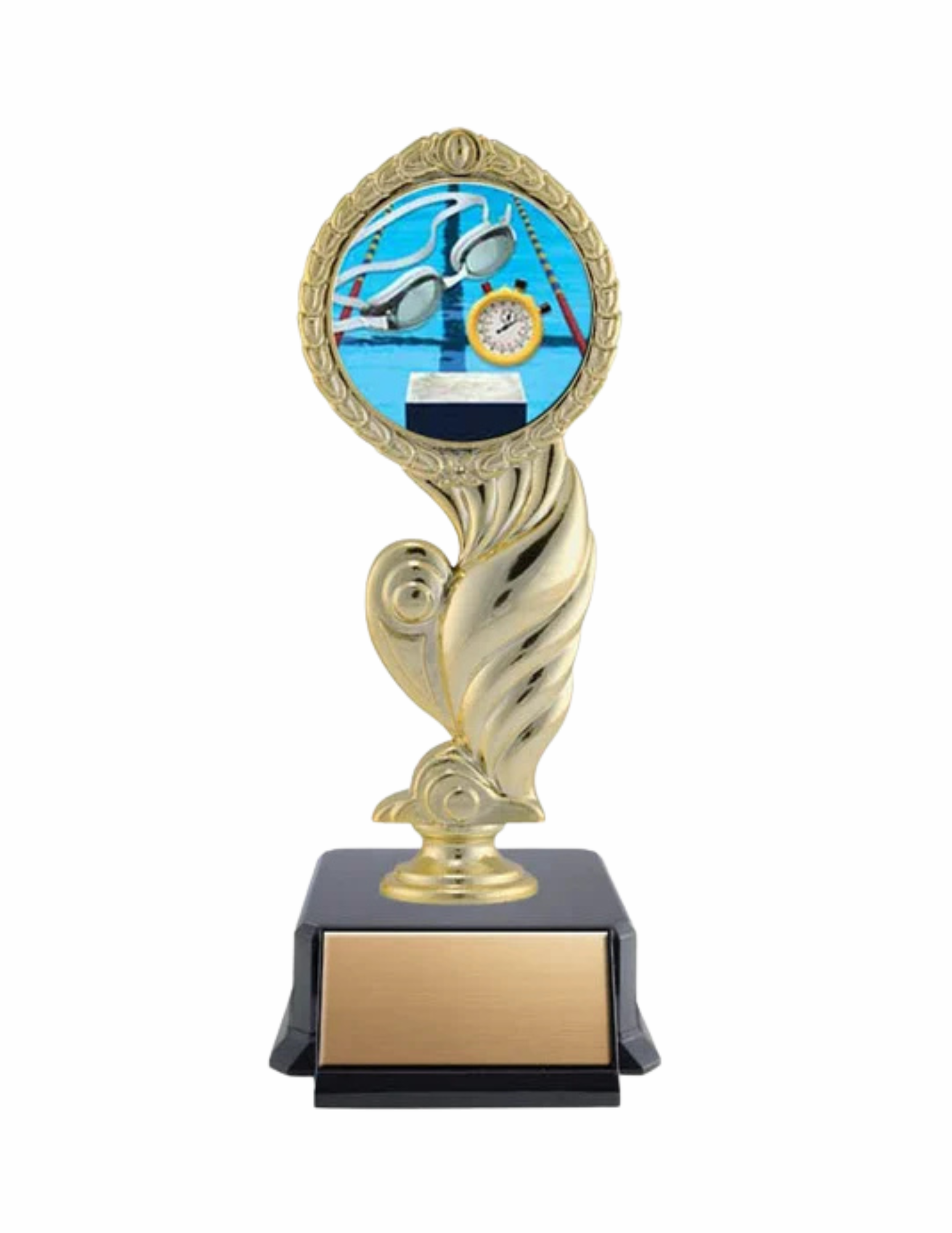 Economy Shell Swimming Trophy 7" (Includes Engraving)