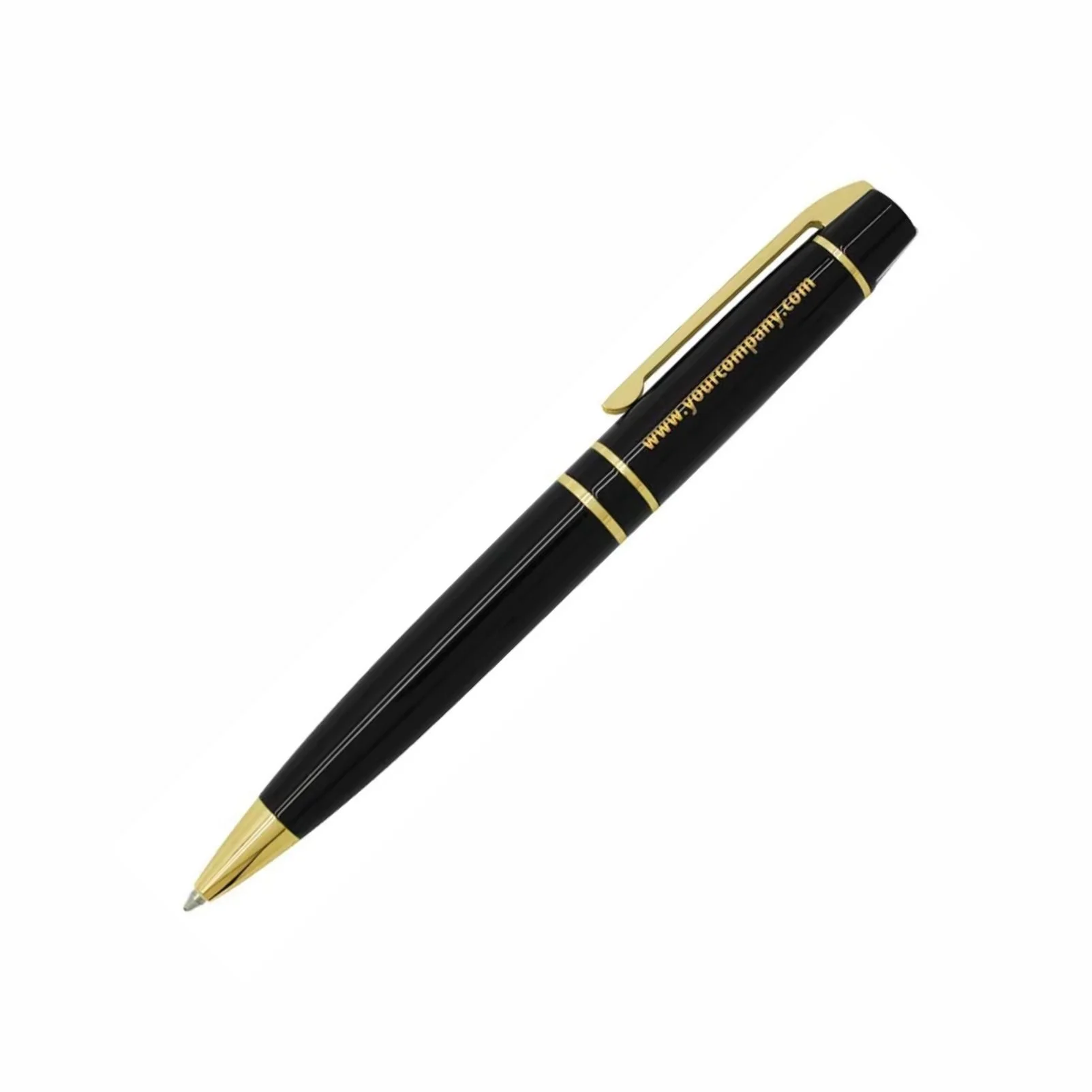 Executive Gloss Black Pen- Silver and Gold (Includes Engraving)
