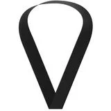 Black Sewn Through Ribbon for Medals
