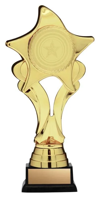 Gold Nova Star Custom Trophy-3 sizes (Includes Engraving)