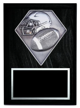 Diamond Series Football Plaque- 2 Sizes (Includes Engraving)