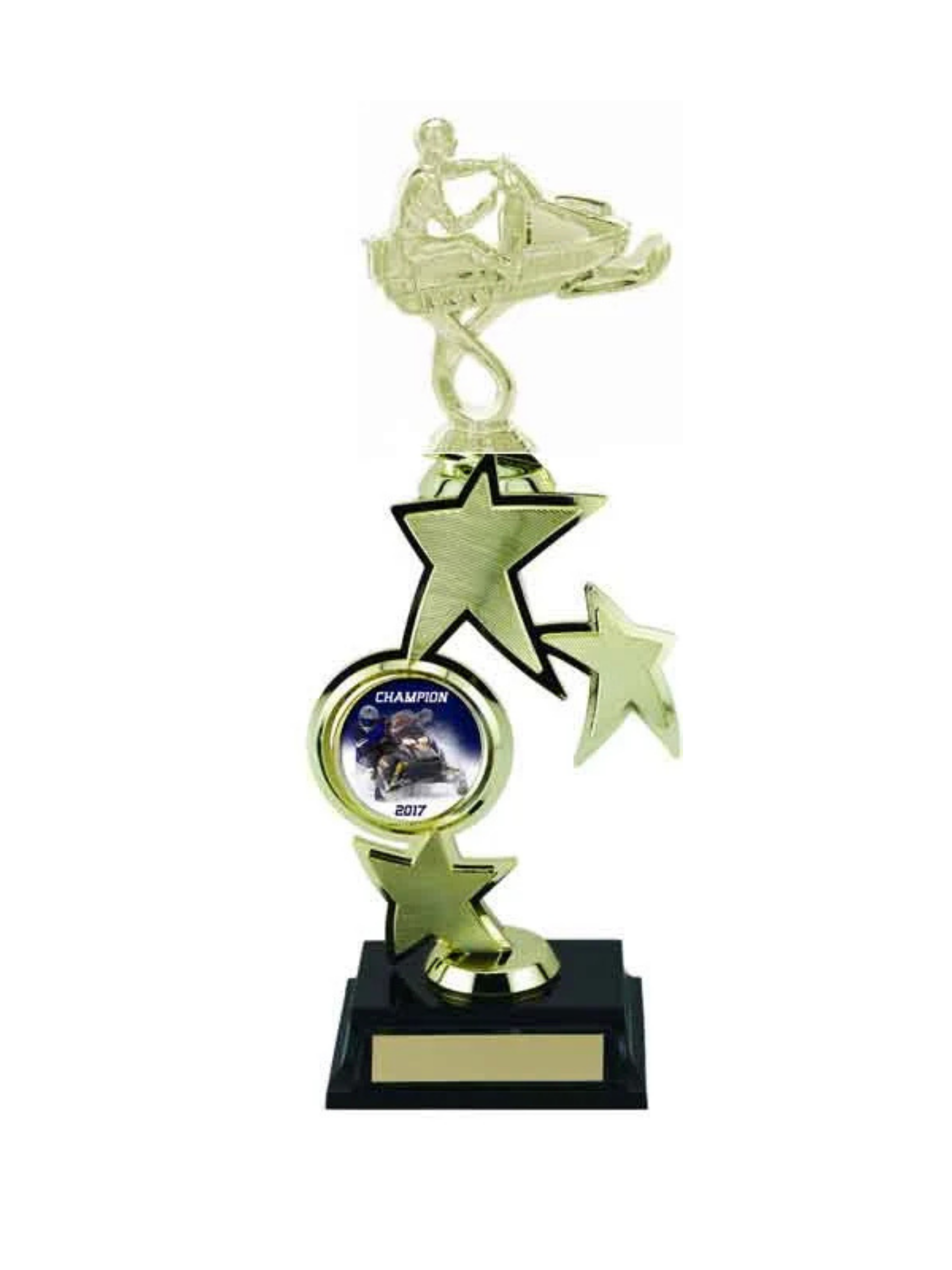 Snowmobile Spinning Sport Series 12.5" Trophy (Includes Engraving)