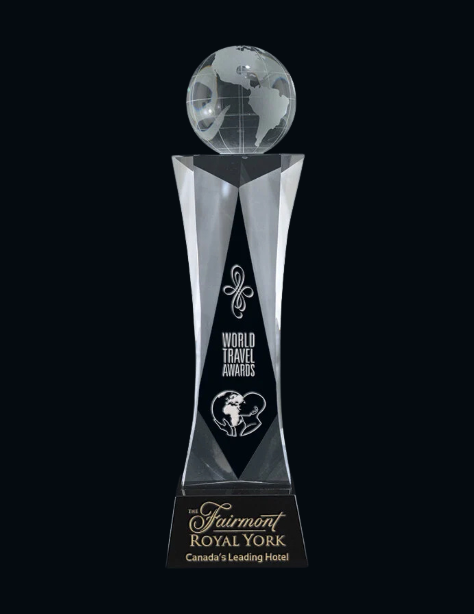 Journey Crystal Globe 11" (Includes Engraving)