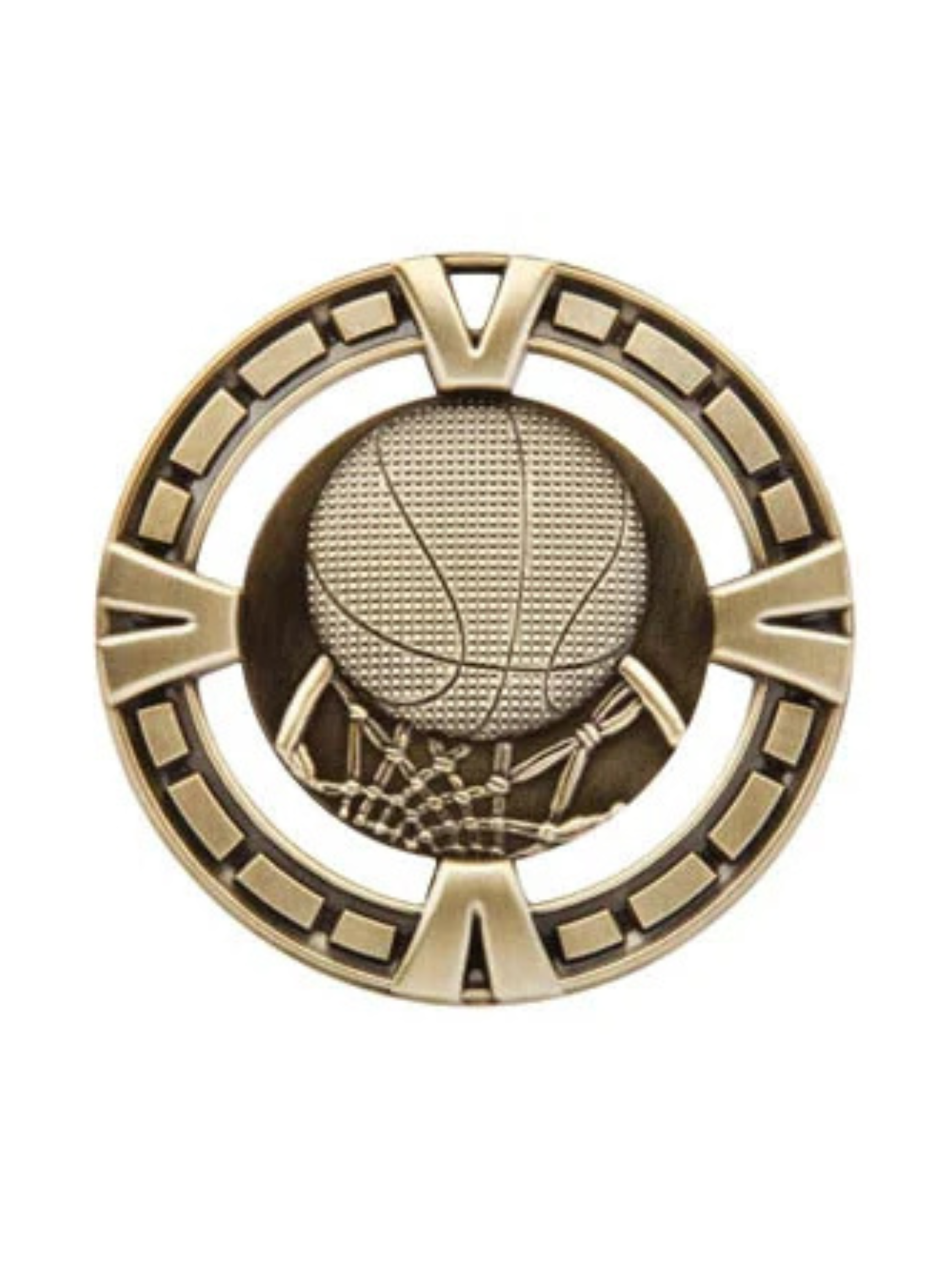 Varsity Basketball Medal 2.5" (Includes Ribbon)