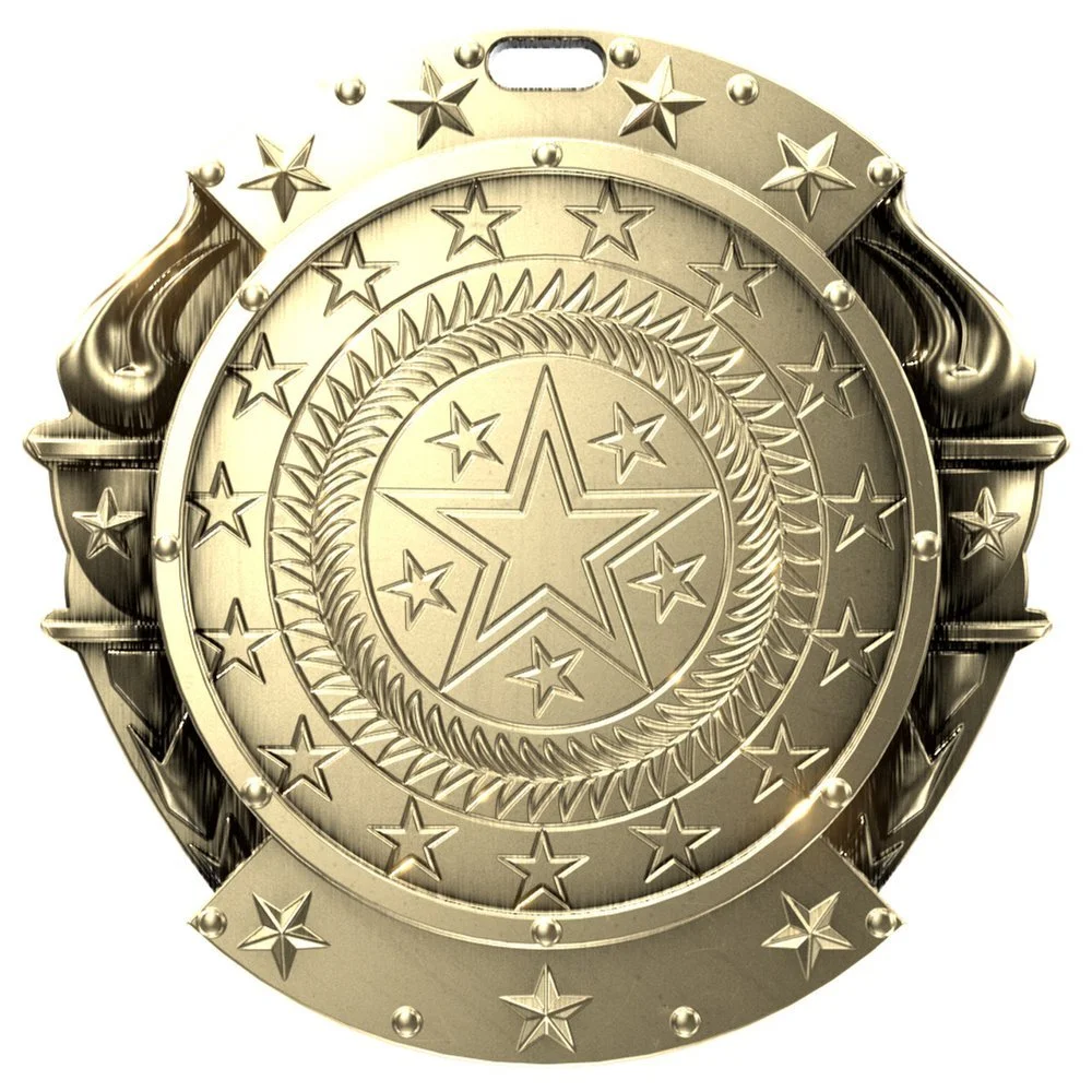 Star Torch Medal 2.75" (Includes Ribbon)