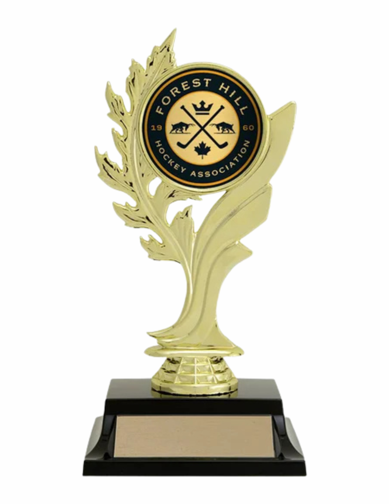 Tree Leaf Hockey Trophy 7" (Includes Engraving and 2" Logo)