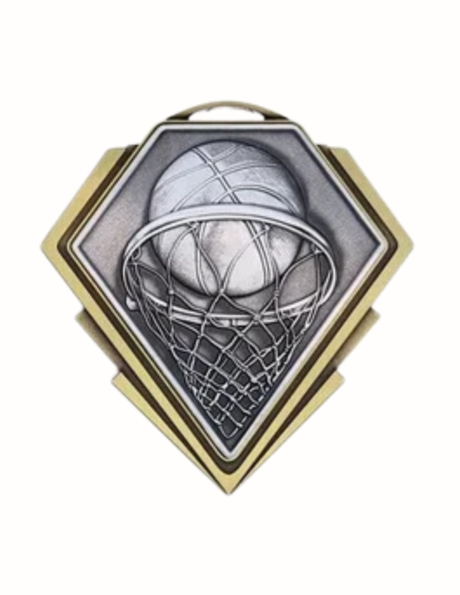 Diamond Series Basketball Medal