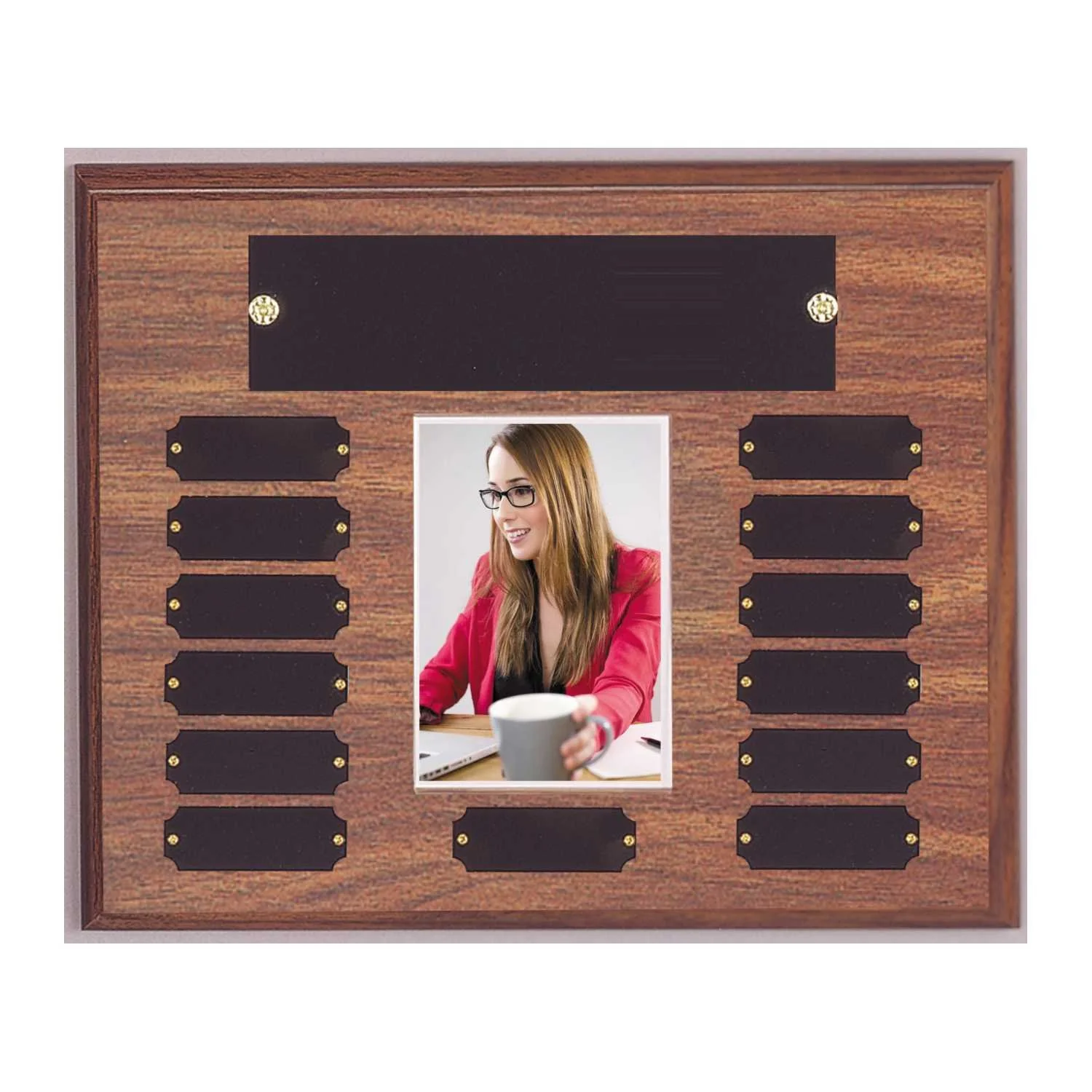 Pressboard Annual Photo Plaque 10.5"x13" (Includes Header- 2 Custom Options)