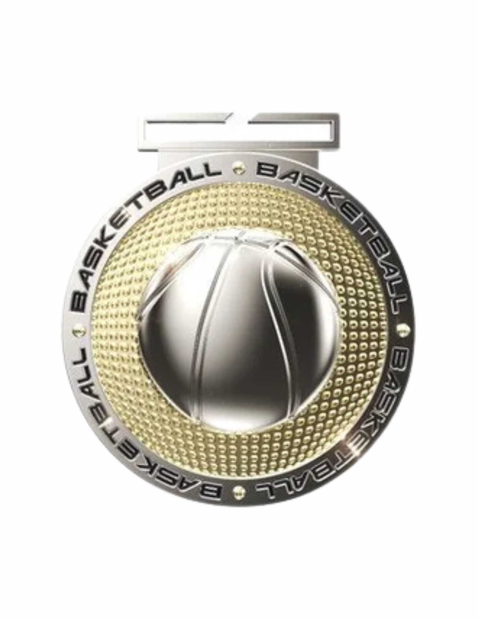 Dual Plated Basketball Medal