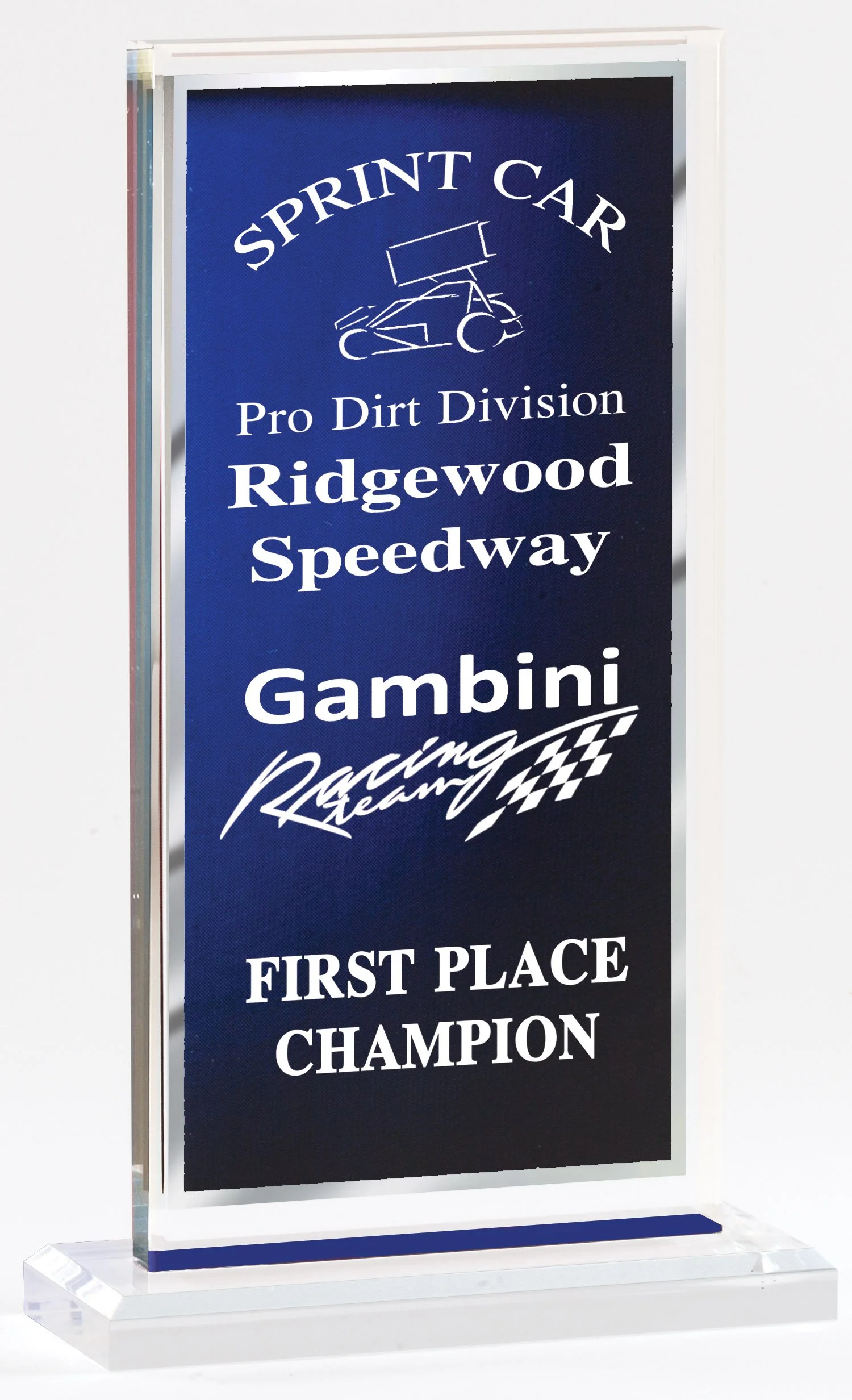 Mist Billboard Acrylic Award 8.5"- 2 Colors (Includes Engraving)