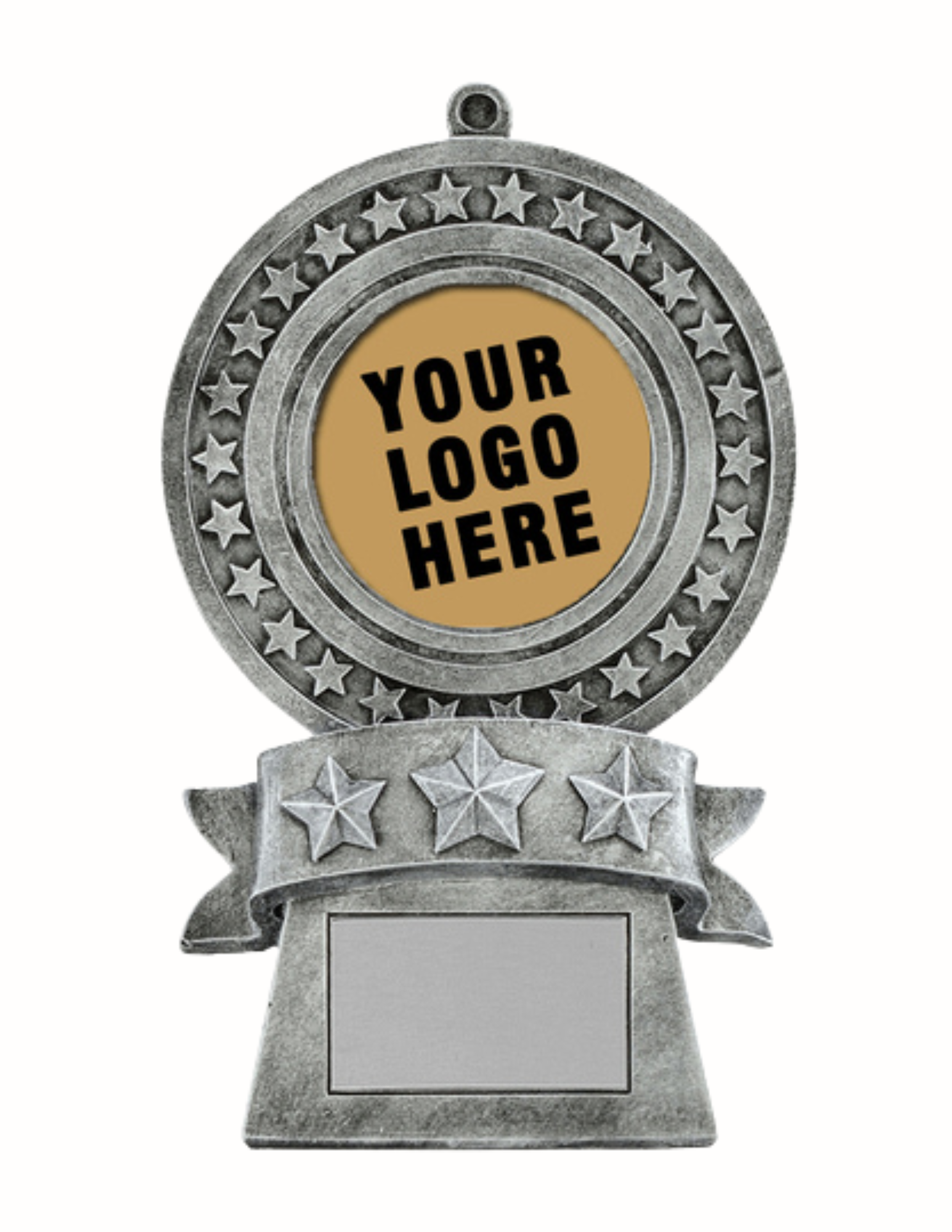 Star Medal Resin Custom Trophy- 2 Sizes (Includes Engraving)