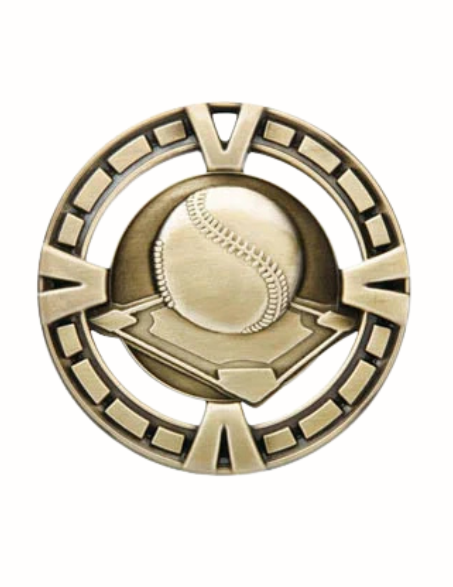 Varsity Baseball Medal 2" (Includes Ribbon)