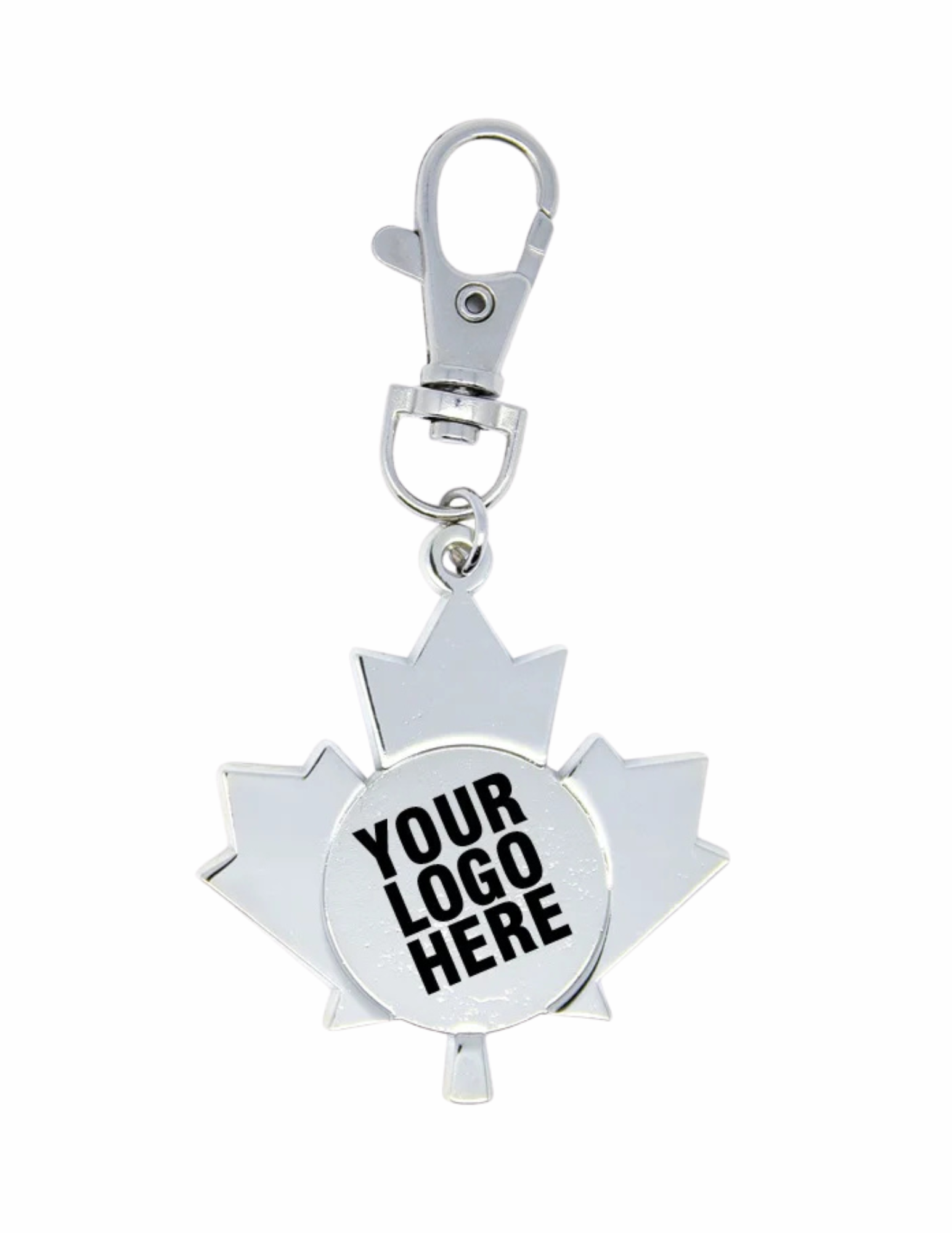 Maple leaf Custom Insert Zipper Pull (Includes Logo)
