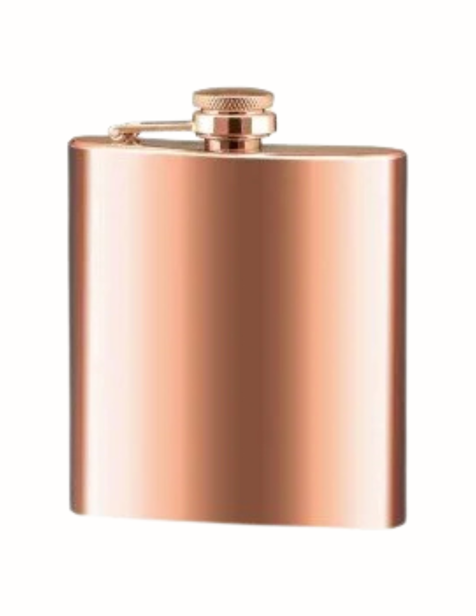 Bright Rose Gold Flask (Includes Engraving)