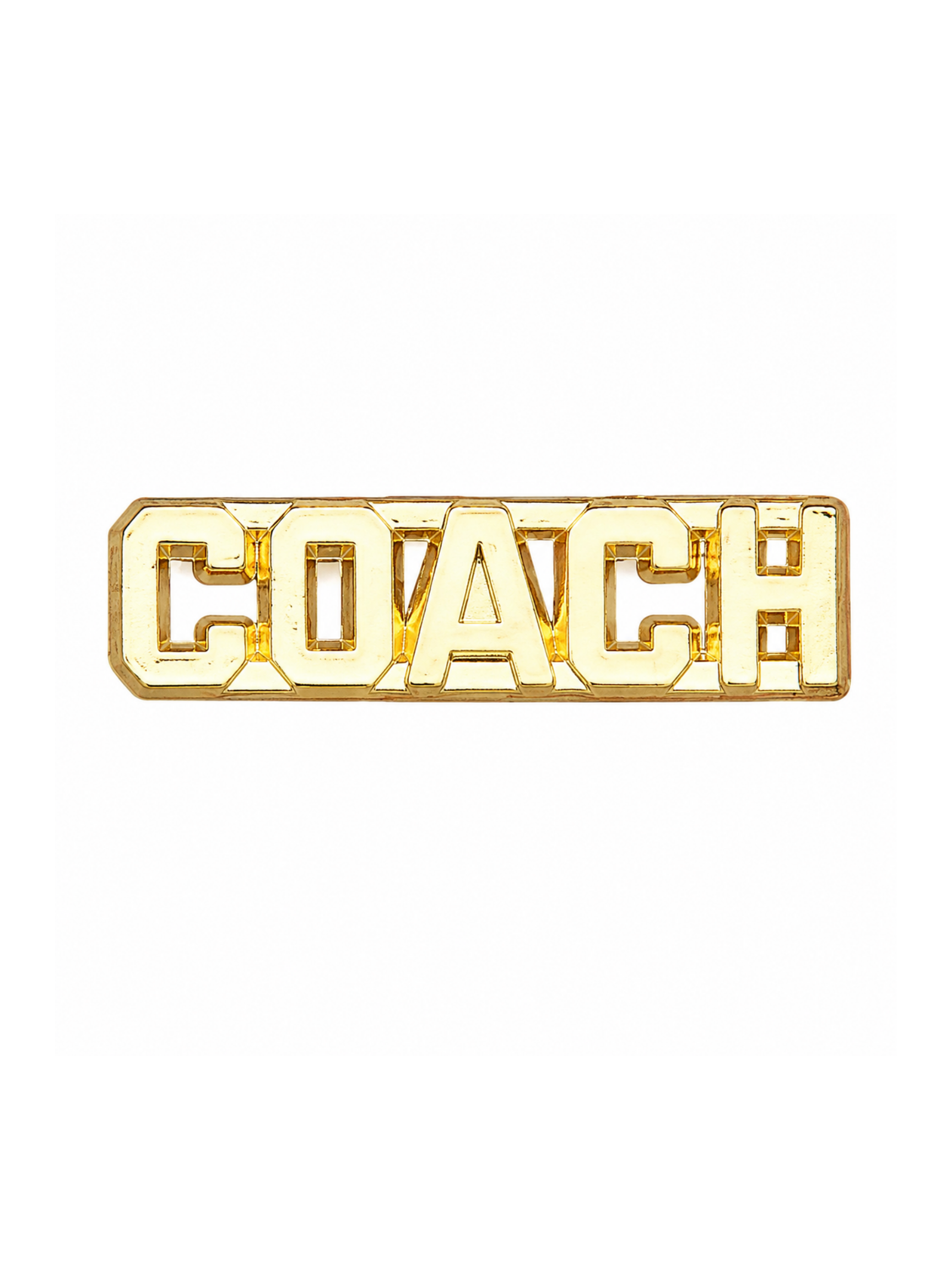 Gold Chenille Coach Pin