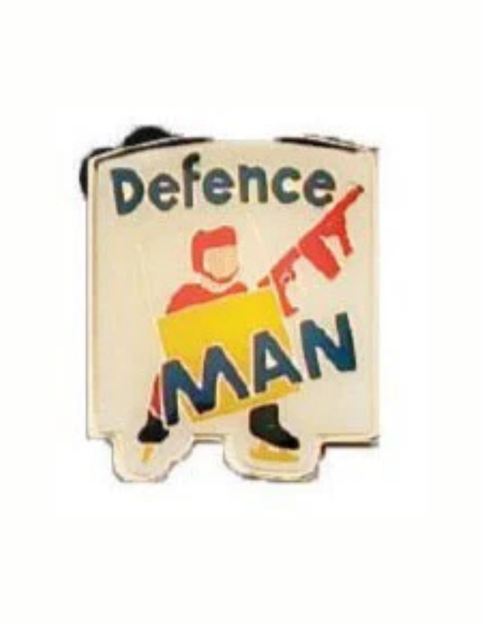Defenceman Hockey Lapel Pin