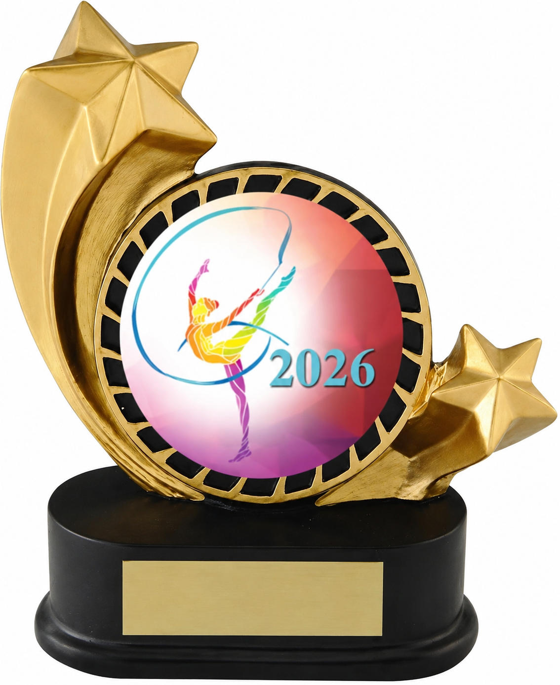 Shooting Star Gymnastics Award- 2 Sizes (Includes Engraving)