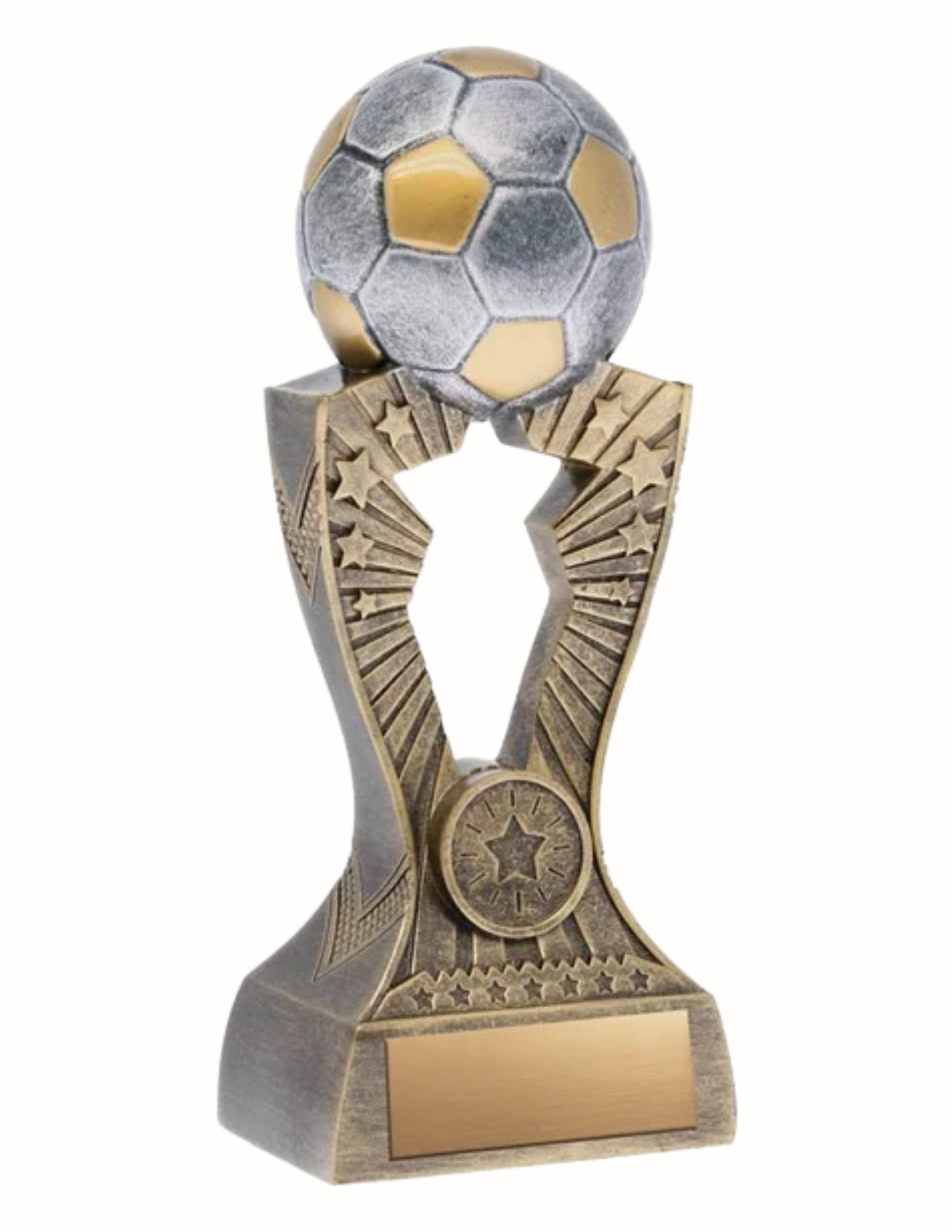 Resin Star Soccer Trophy- 2 Sizes  (Includes Engraving)