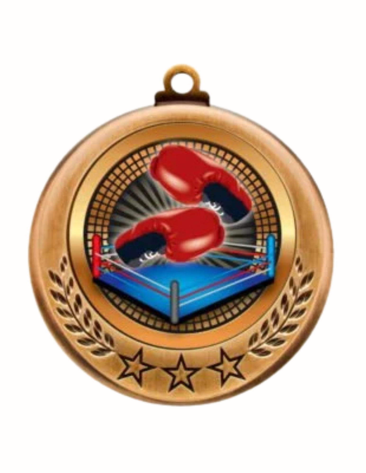 Spectrum Series Boxing Medal- 2 Sizes (Includes Ribbon)