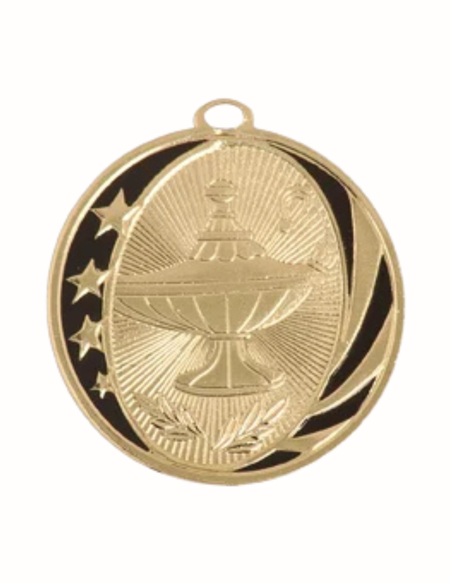 Lamp of Knowledge Midnite Medal 2" (Includes Ribbon)