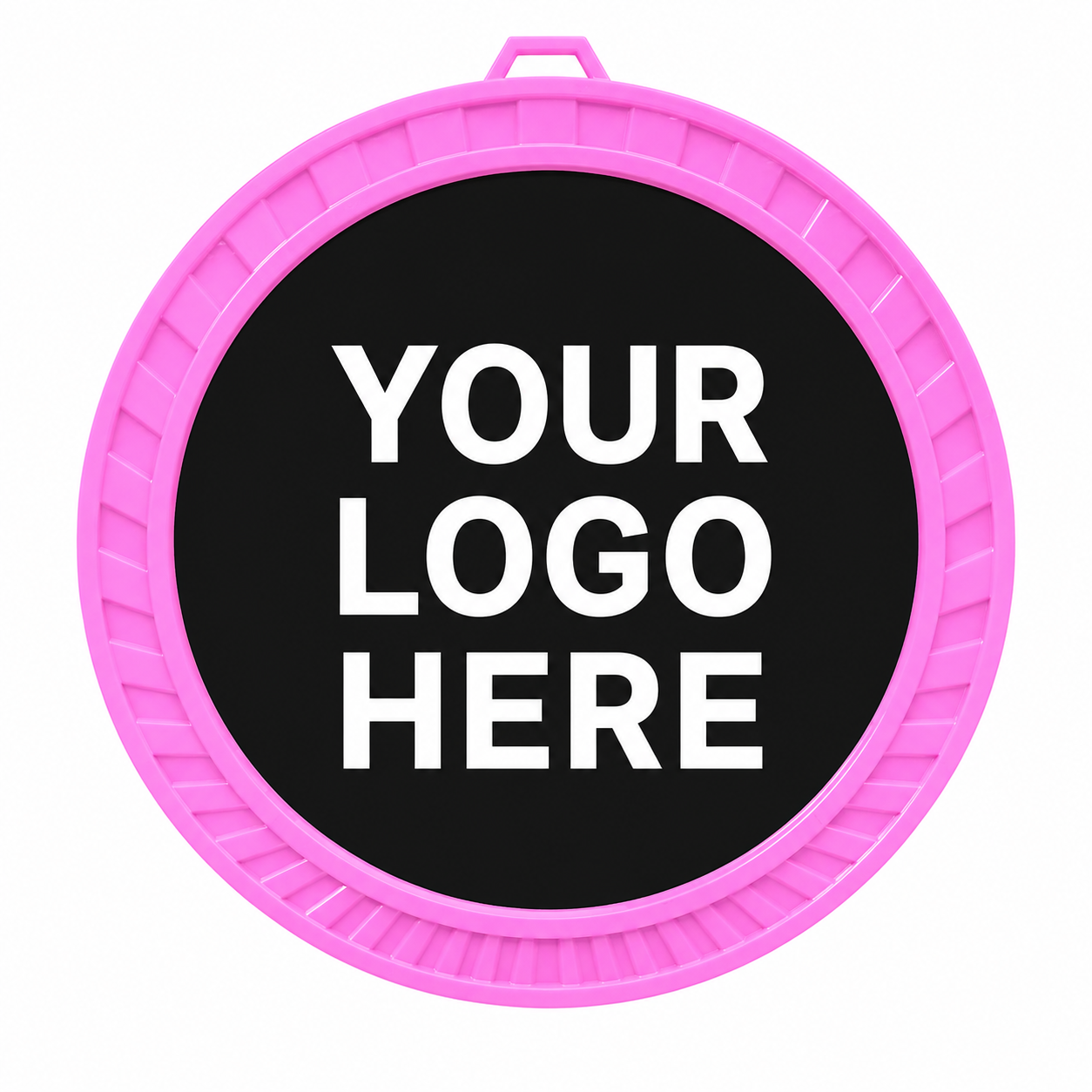 Striped Insert Medallion 2.5"- 5 Colors (Includes Ribbon, 2 Custom Options)