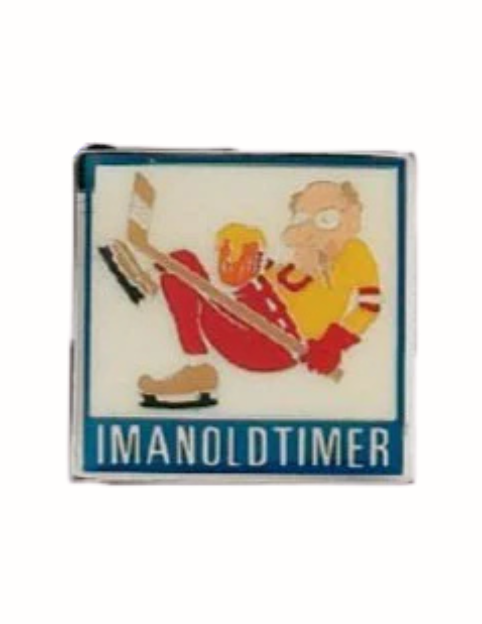 Old Timer Hockey Lapel Pin