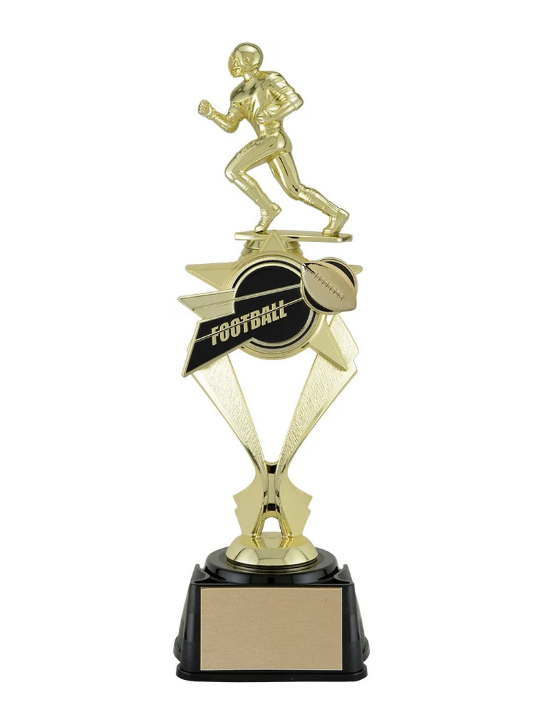 Bullseye Football Trophy 12" (Includes Engraving)