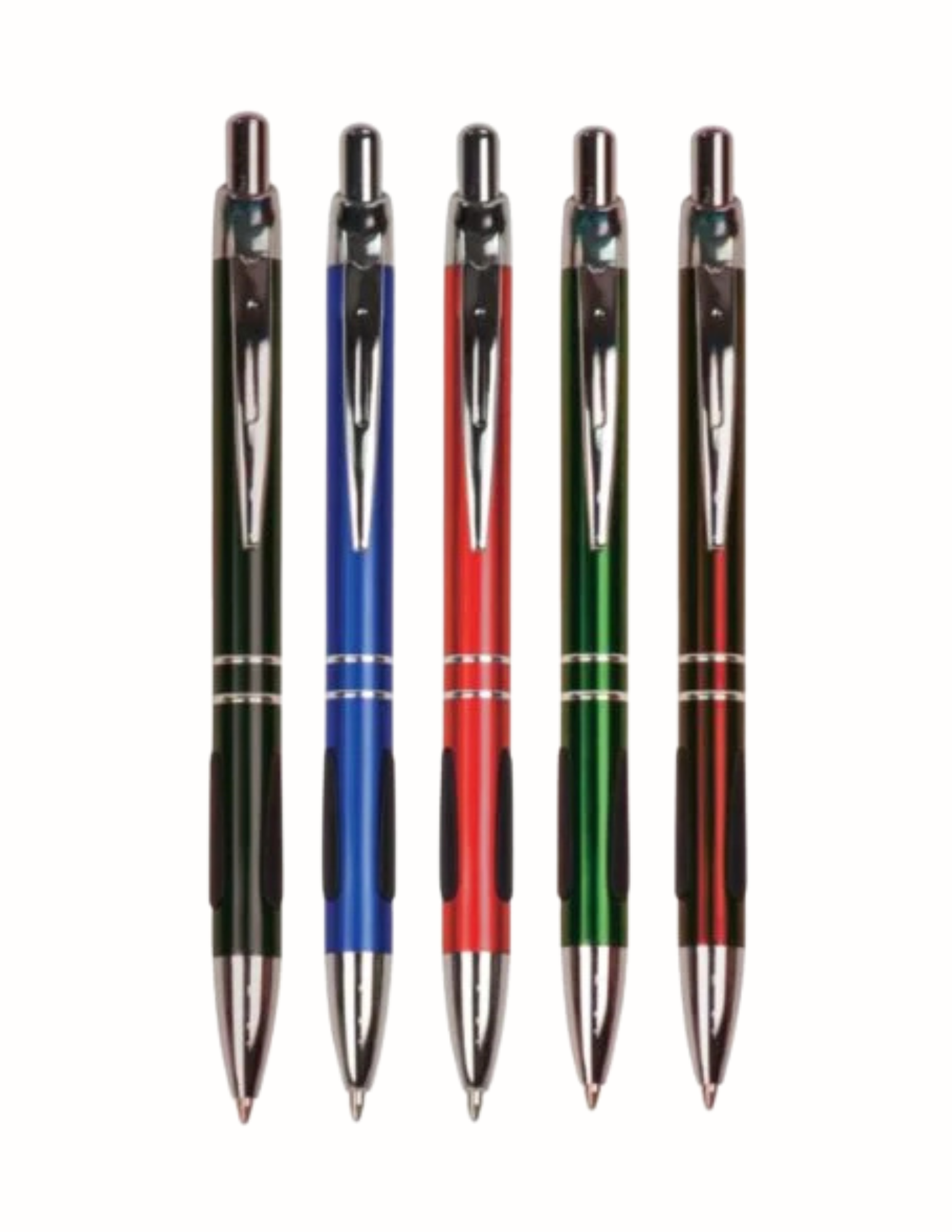 Gloss Ballpoint Pen/Rubber Grippers (Includes Engraving)