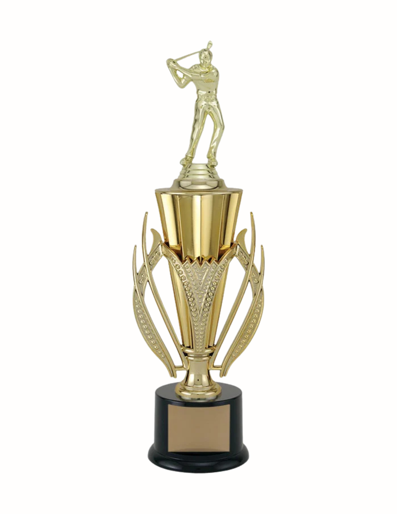 Vanguard Gold Golf Trophy- 2 Sizes (Includes Engraving)