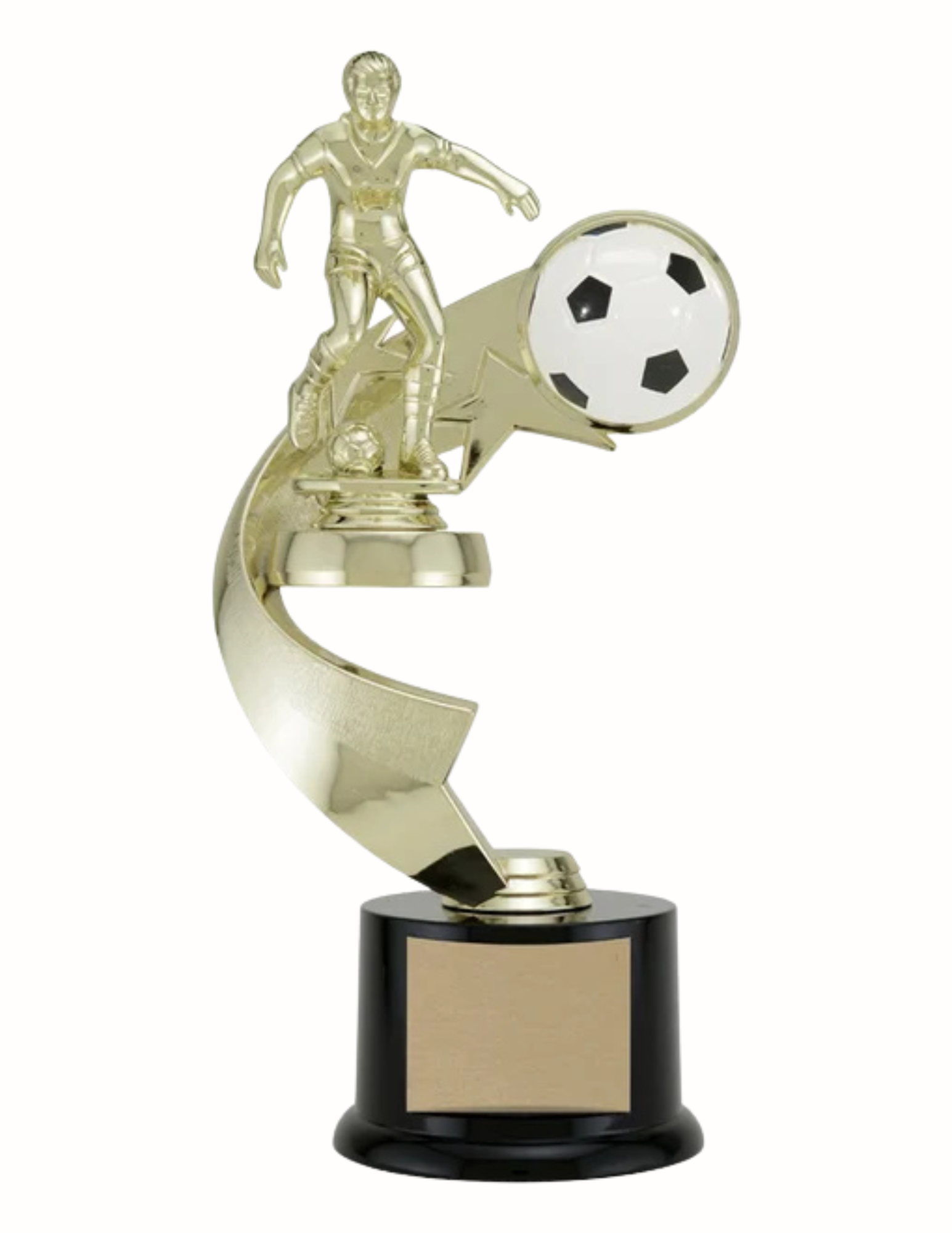 Ribbon Star Soccer Trophy