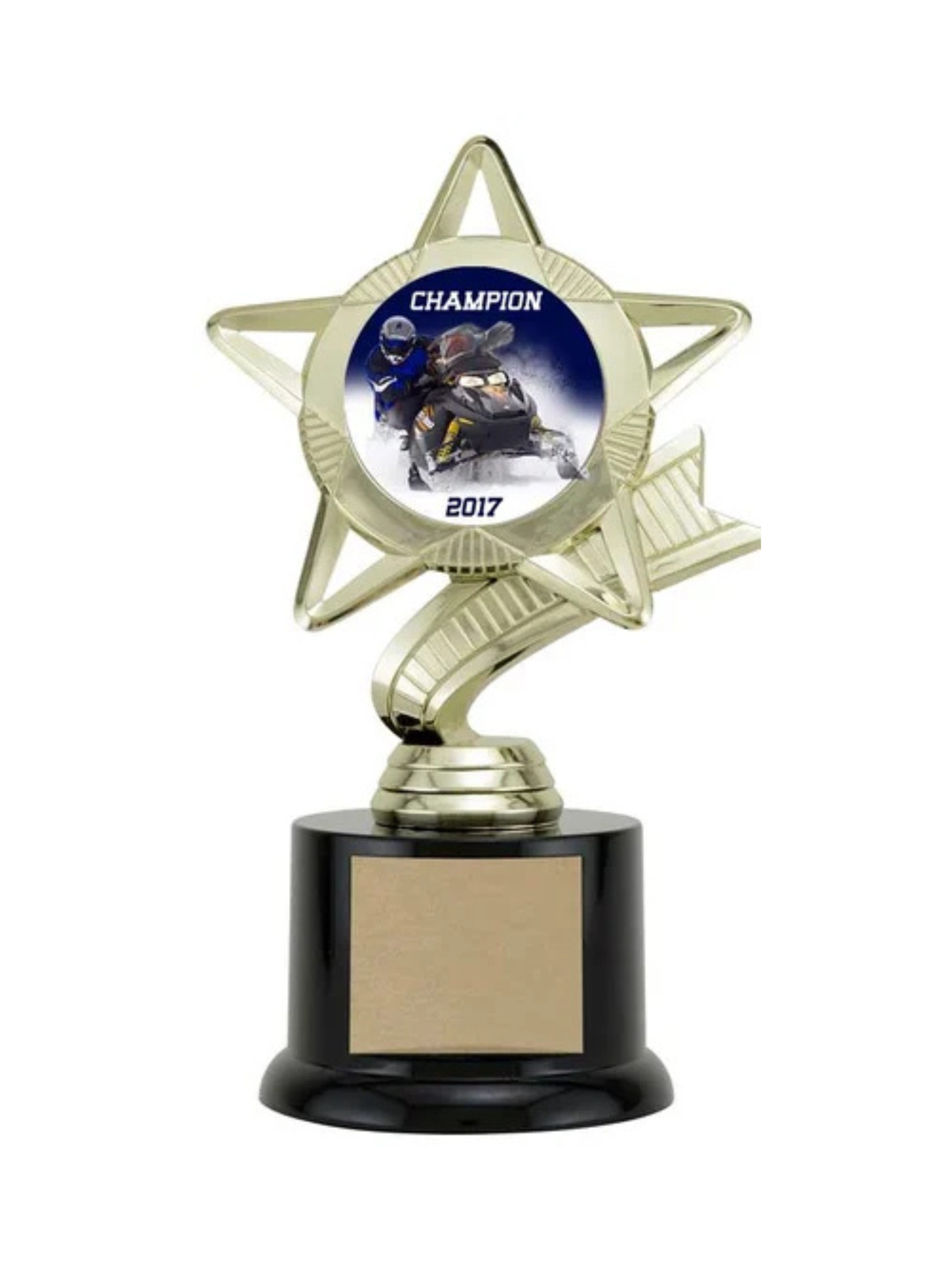 Snowmobile Star Trophy 7.5" (Includes Engraving)