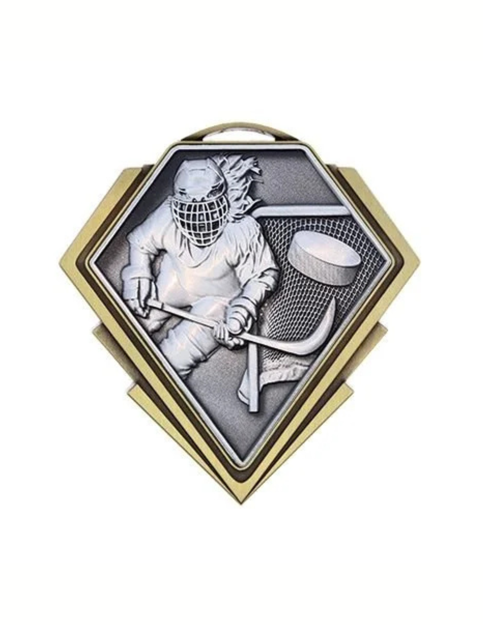 Diamond Series Female Hockey Medal 3" (Includes Ribbon)