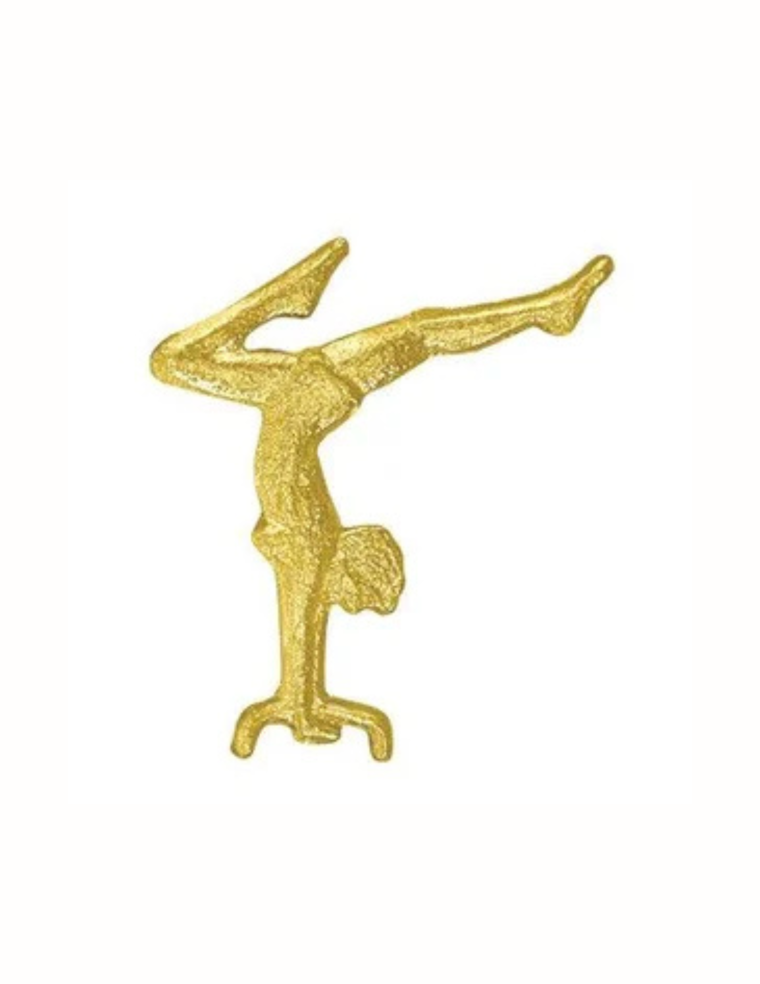Gold Female Gymnast Chenille Pin