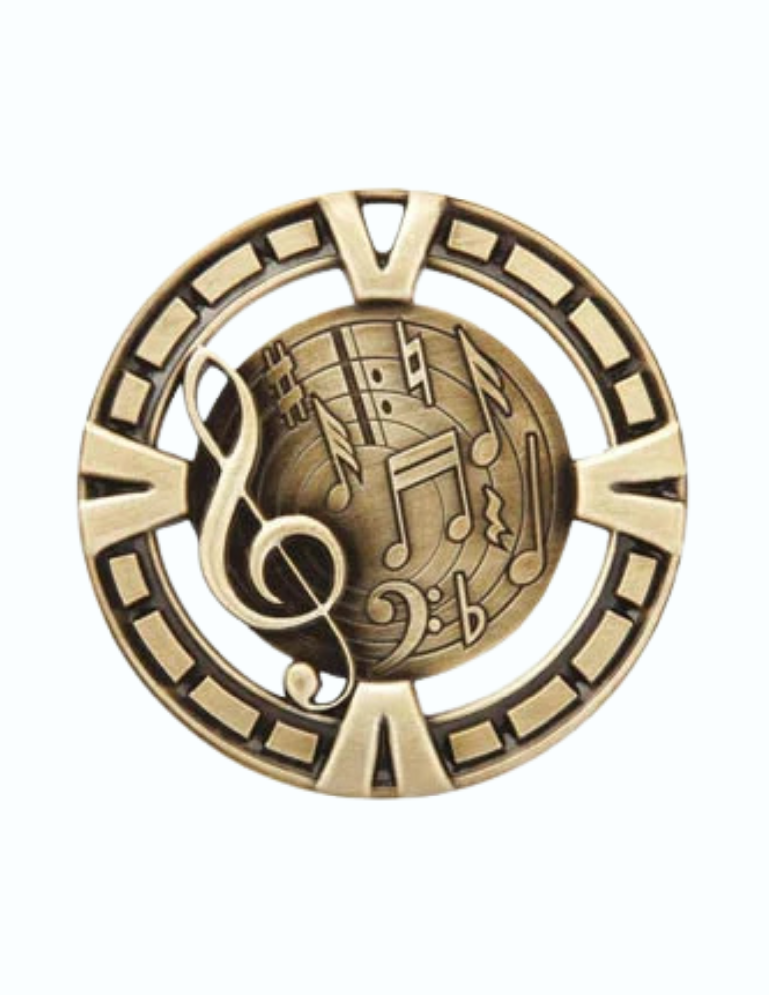 Varsity Music Medallion 2.5" (Includes Ribbon)