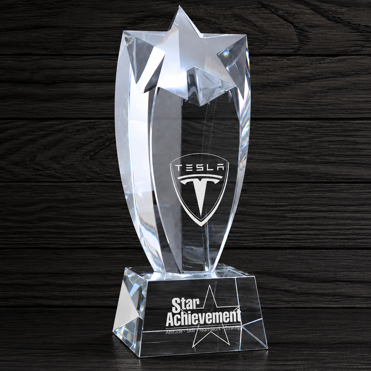 Encore Crystal Award- 3 Sizes (Engraving Included)