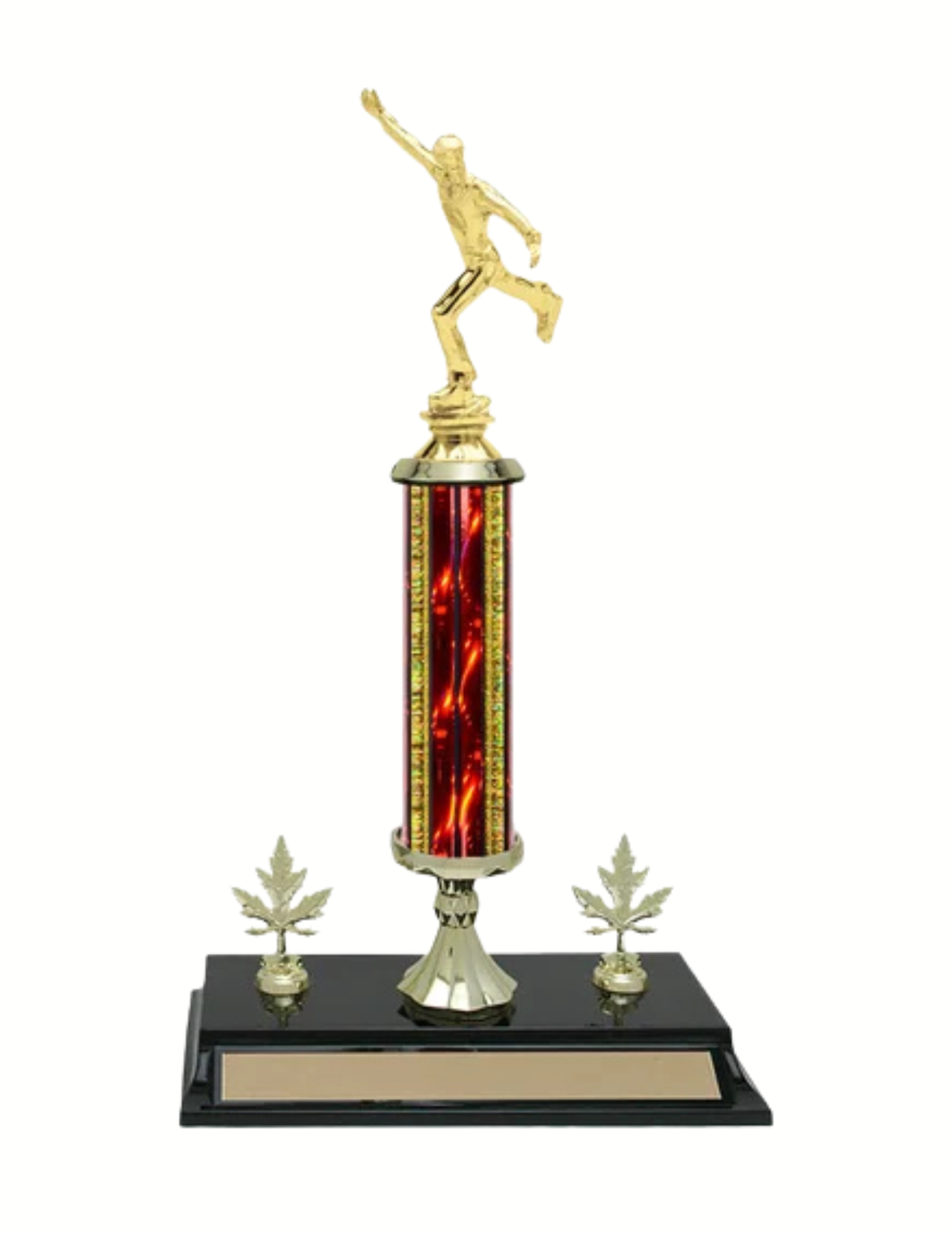 Red Figure Skating Trophy 15.5" (Includes Engraving)