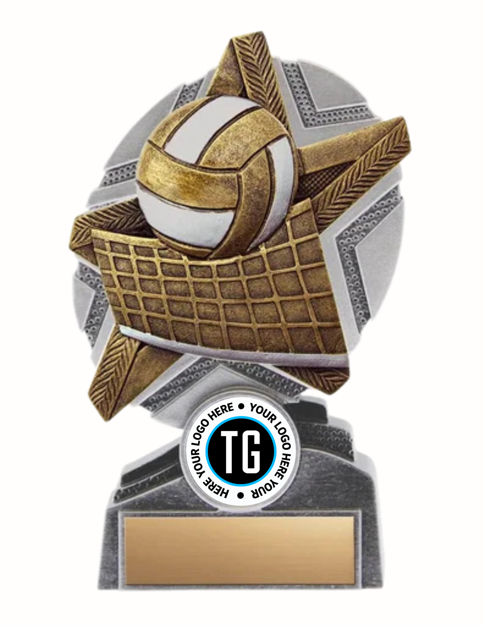 resin volleyball award