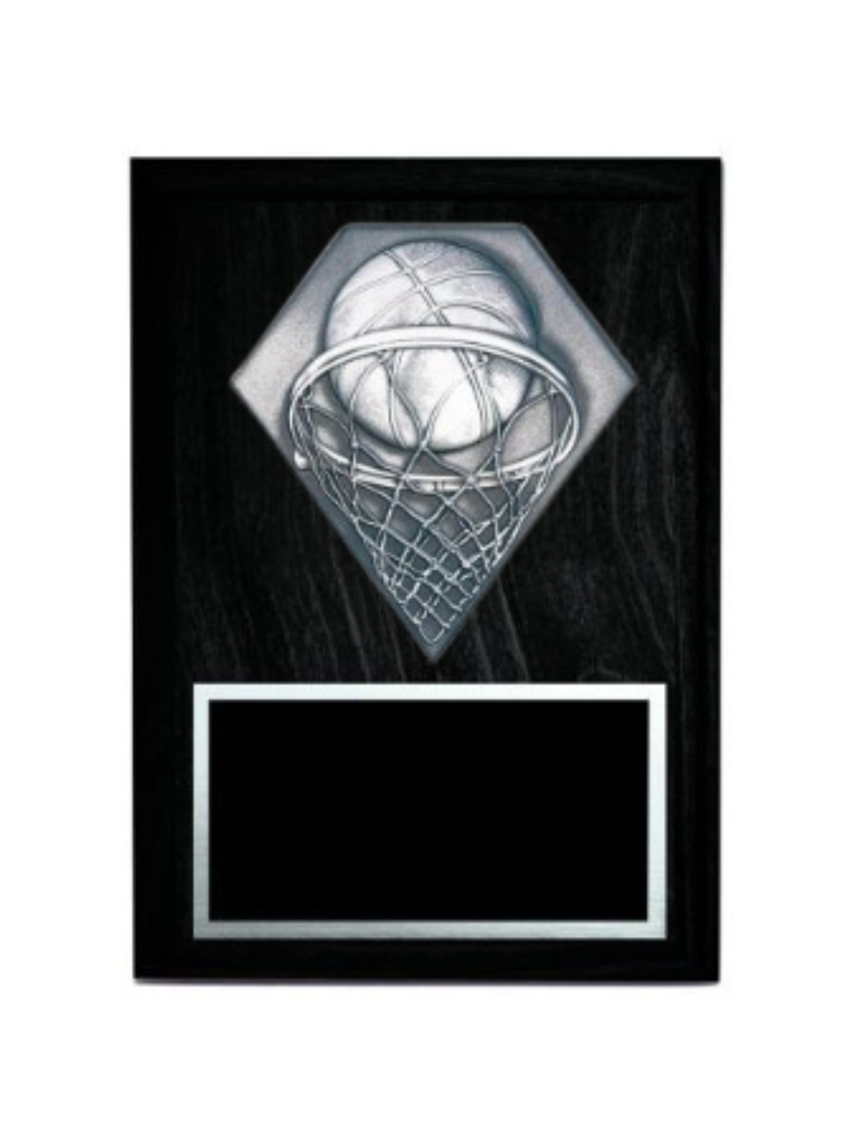 Diamond Emblem Basketball Plaque