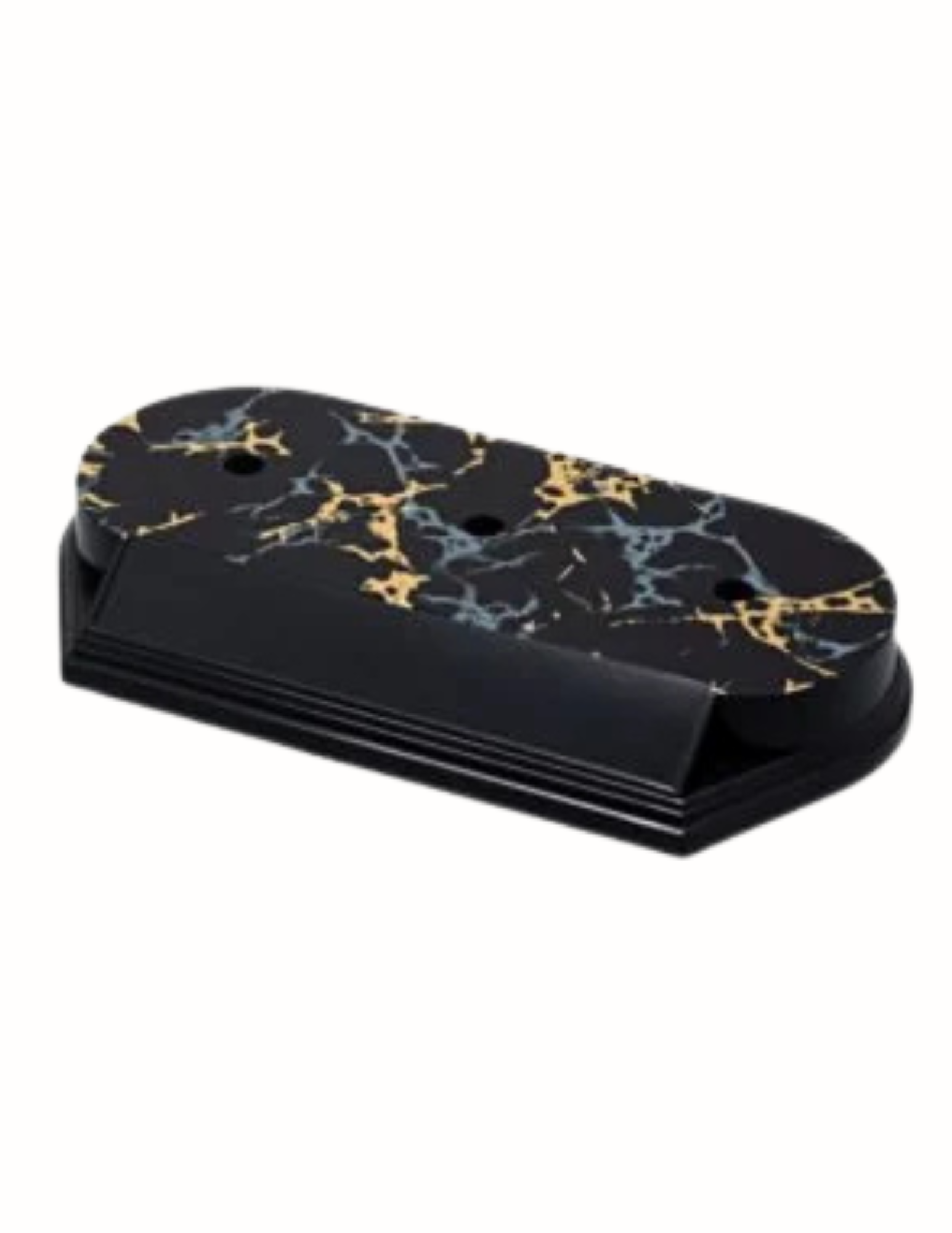 3 Hole Black Gold Trophy Base, 2 Sizes